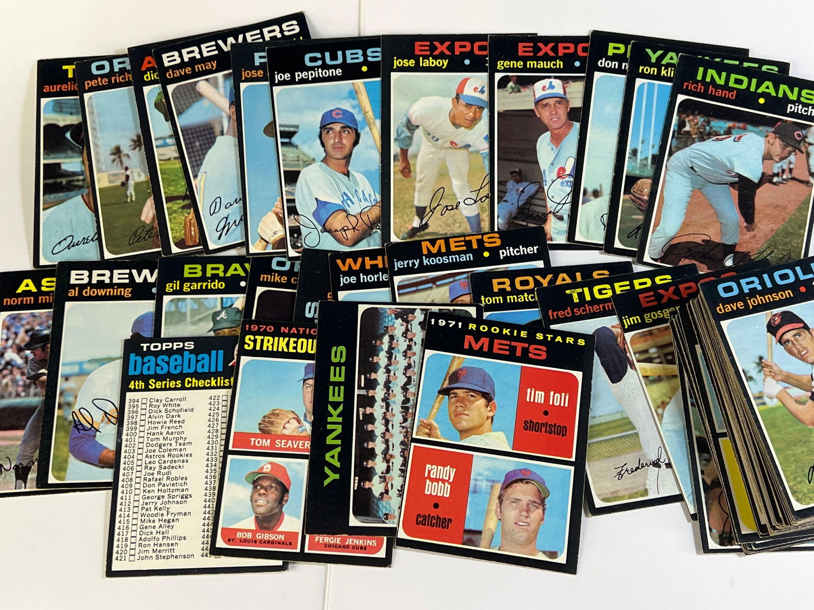 1971 Topps Baseball Card Lot 65+ (1 of 4)