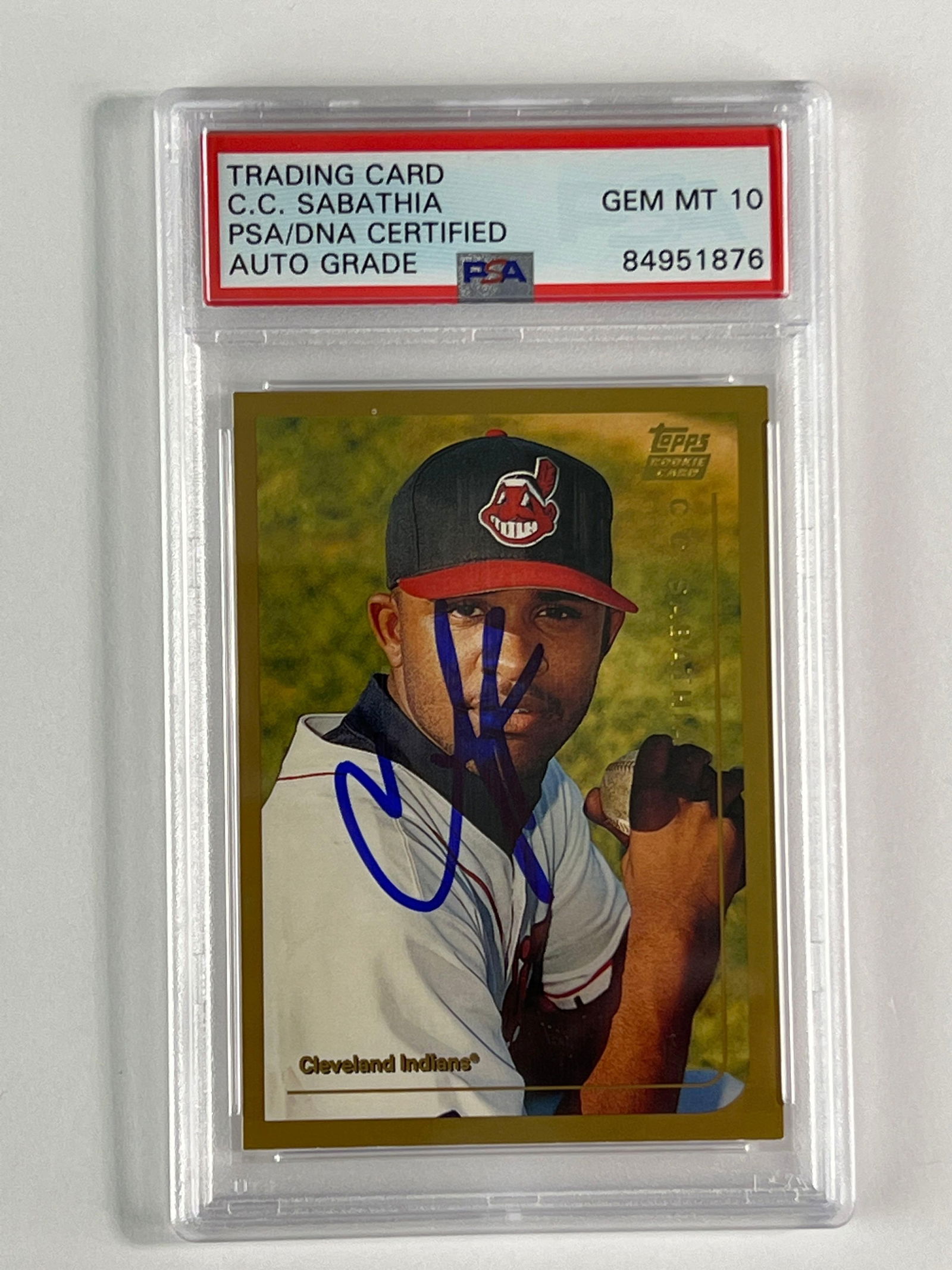 1999 Topps Traded #T33 CC Sabathia Autographed Rookie PSA 10 (1 of 6)