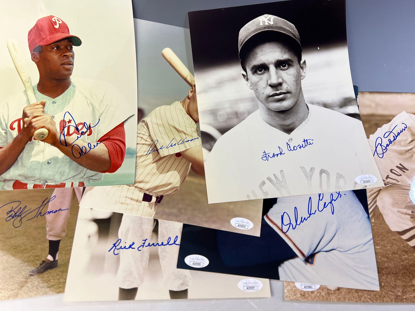 (7) Baseball HOF'ers and Stars Autographed 8x10 Photos JSA (1 of 8)