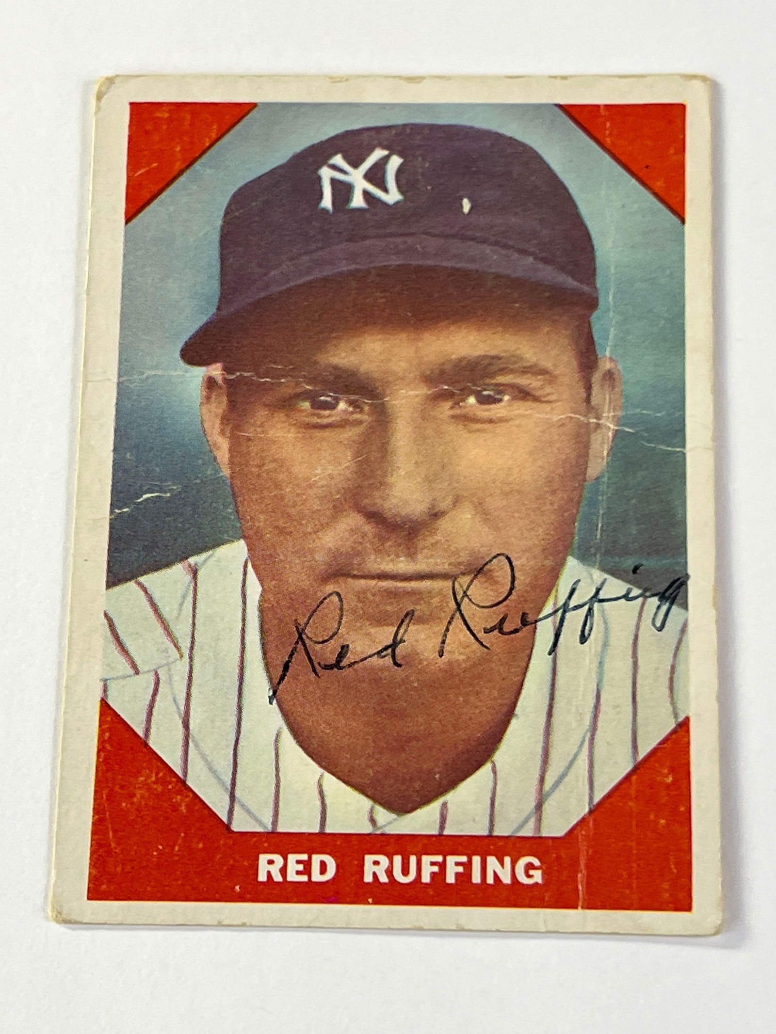1960 Fleer #63 Red Ruffing Autographed Card HOF New York Yankees (1 of 7)