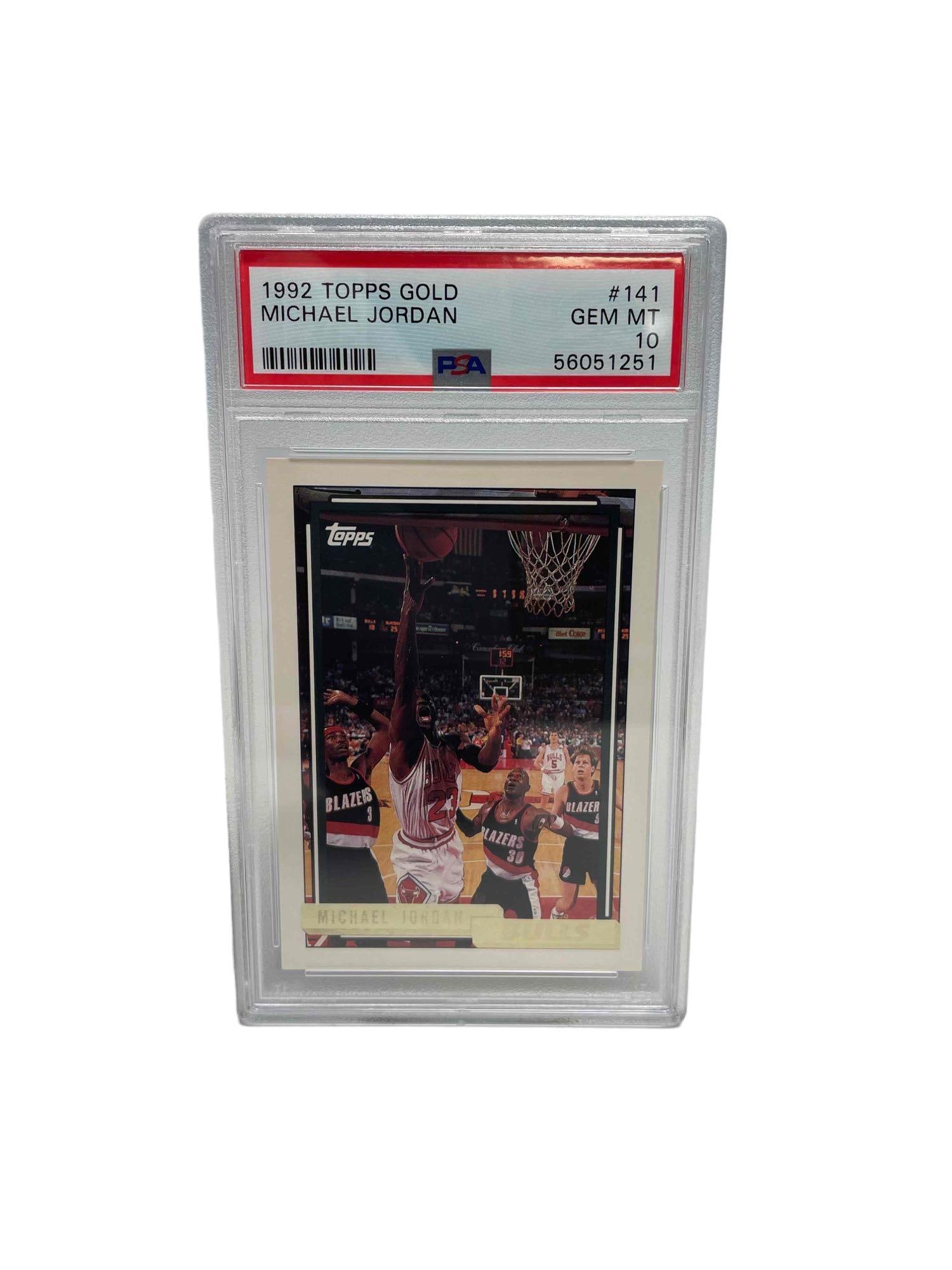 1992 Topps Gold Basketball #141 Michael Jordan PSA GEM MINT 10 (1 of 6)