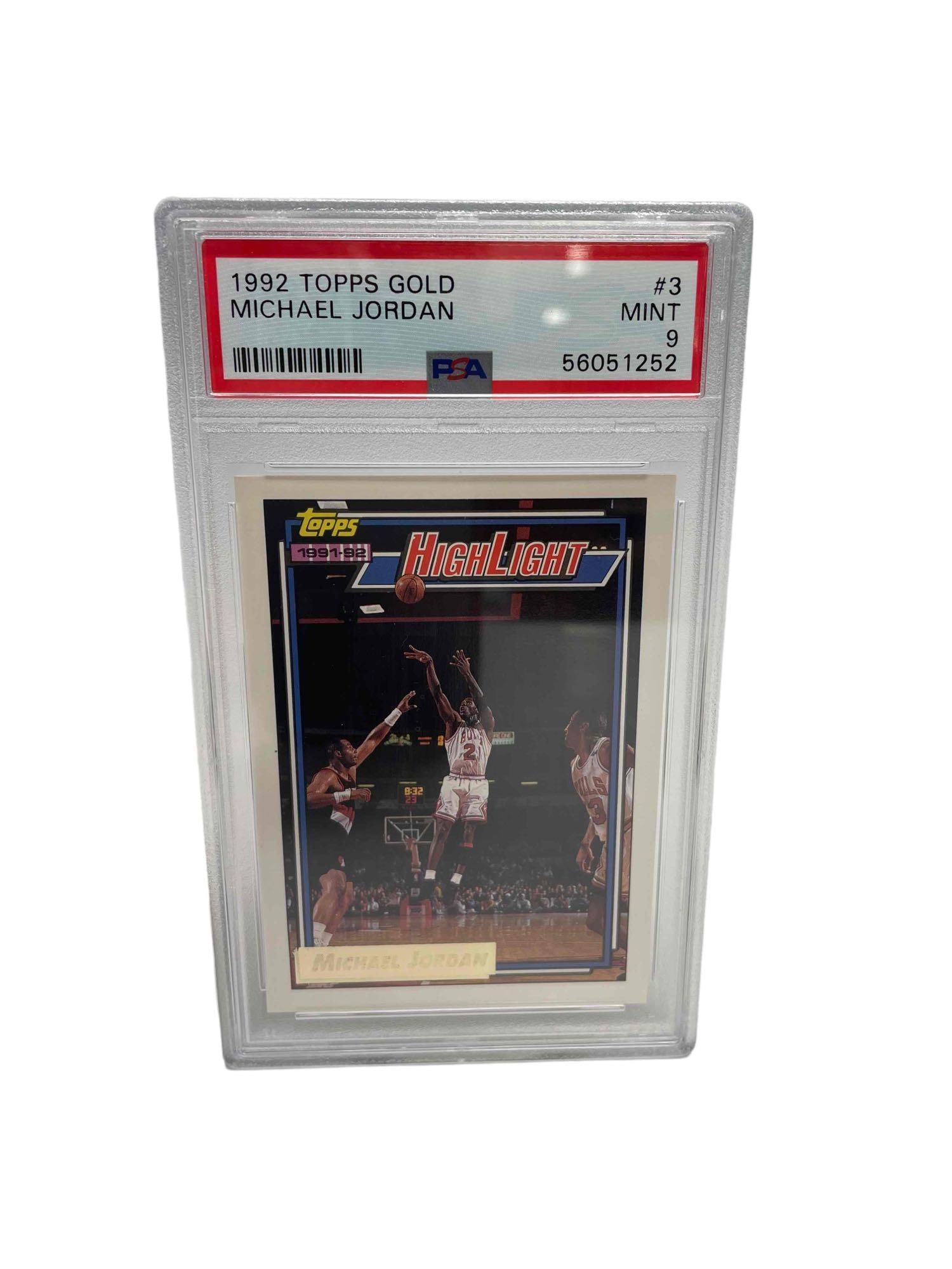 1992 Topps Gold Basketball #3 Michael Jordan PSA 9 MINT (1 of 6)