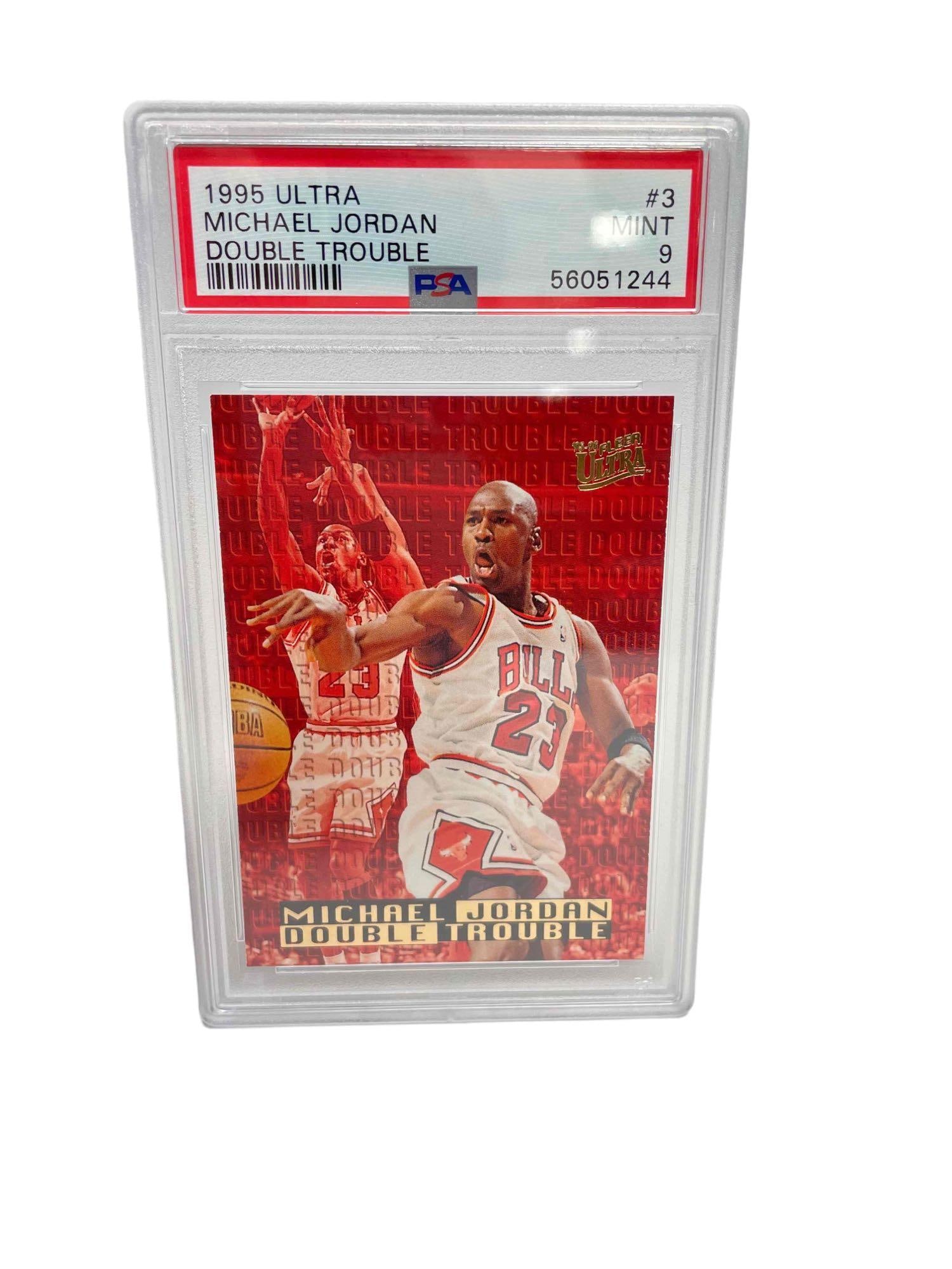 1995 Fleer Ultra Double Trouble #3 Michael Jordan PSA 9 MINT (1 of 6)