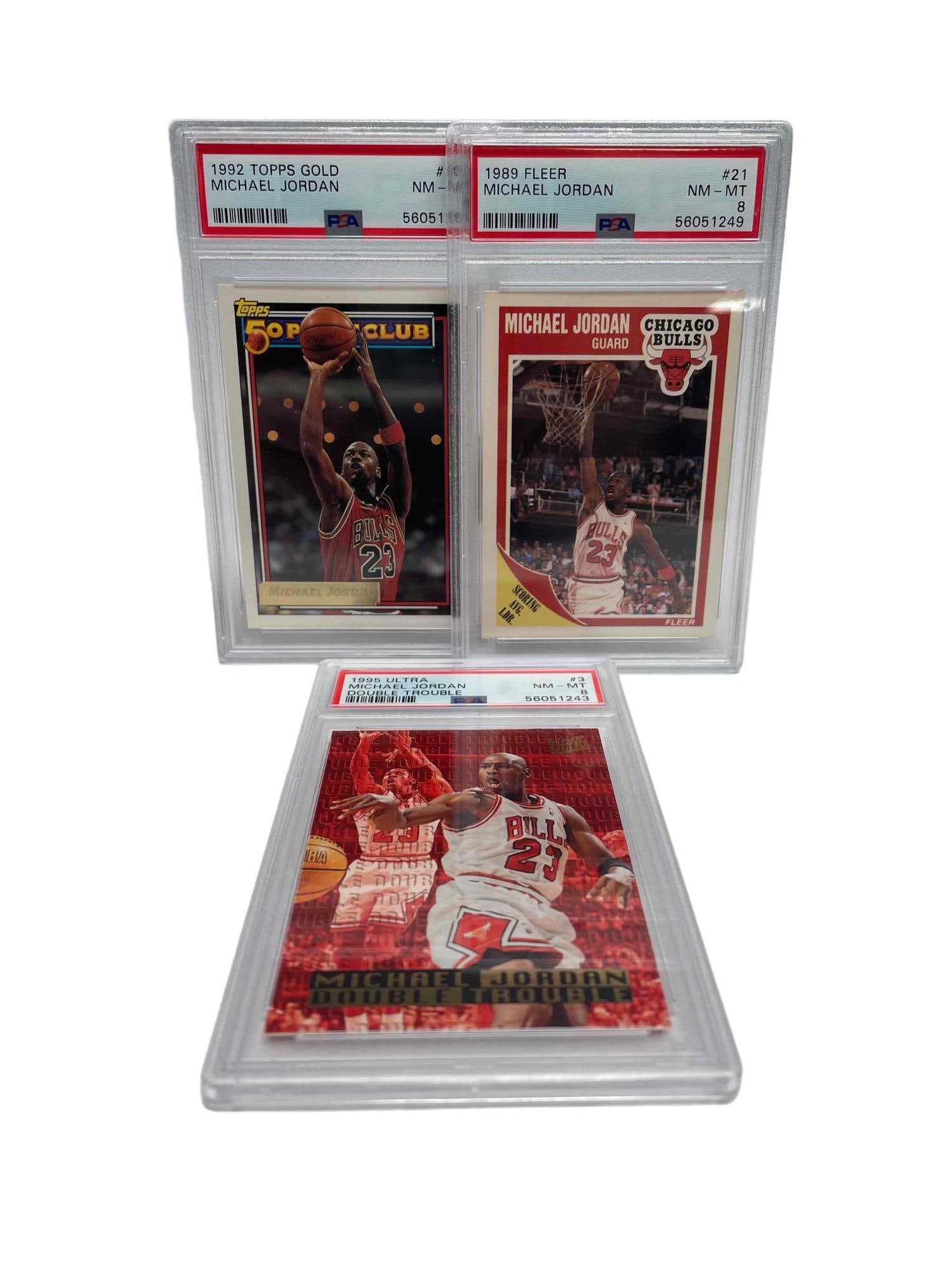 Michael Jordan PSA 8 Graded Basketball Cards (1 of 14)