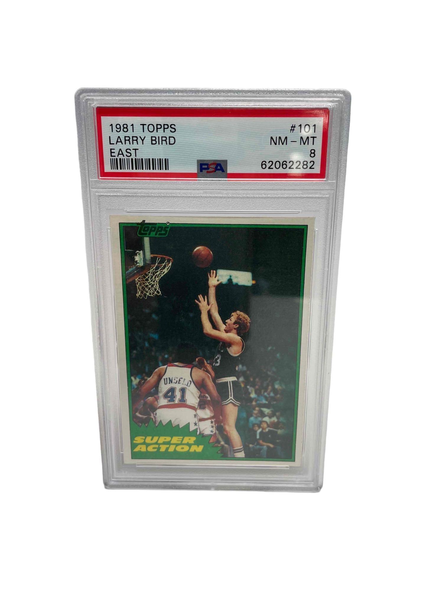 1981 Topps Basketball #101 Larry Bird East PSA 8 (1 of 6)