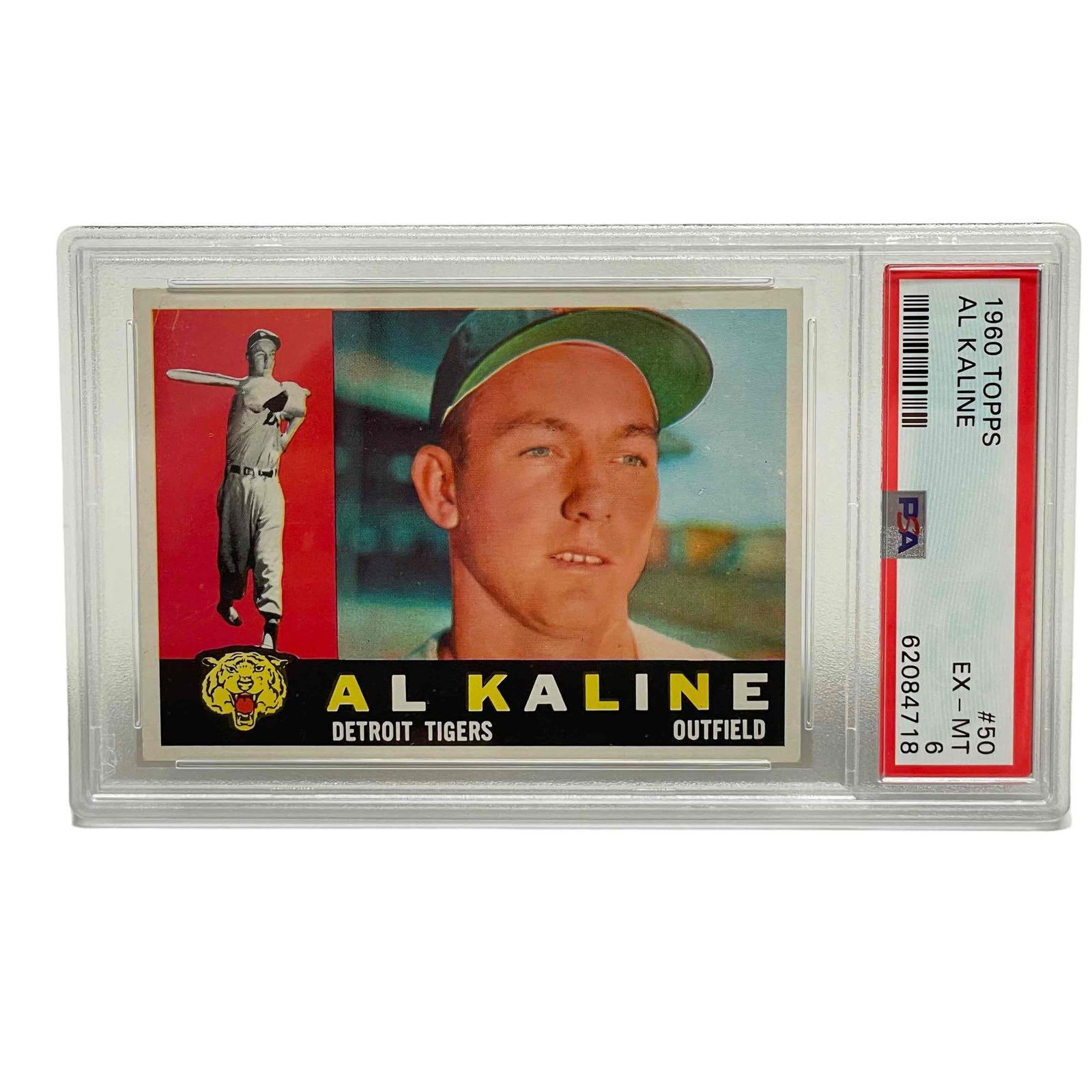 1960 Topps #50 Al Kaline PSA 6 Detroit Tigers (1 of 12)