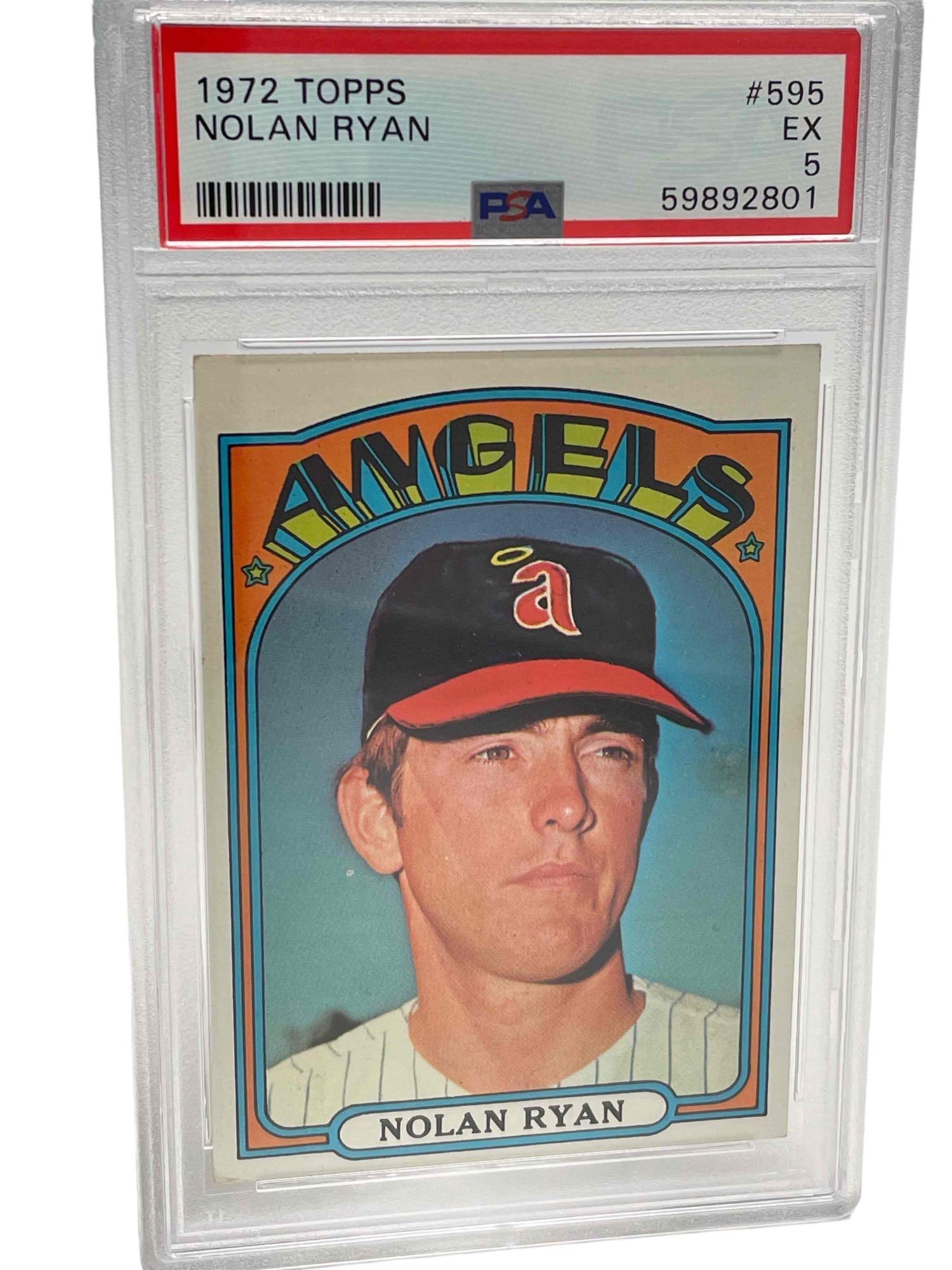 1972 Topps #595 Nolan Ryan PSA 5 (1 of 10)