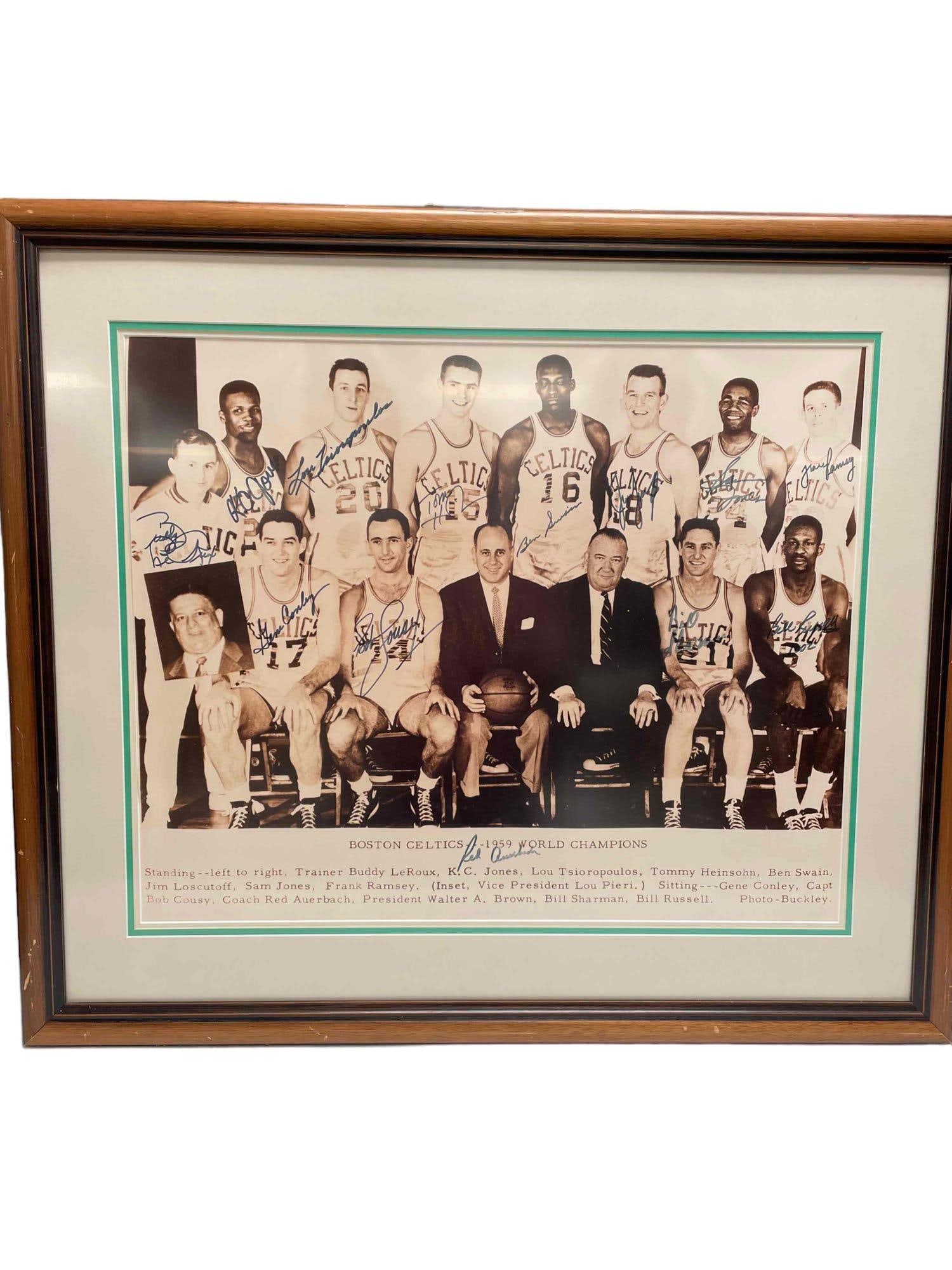 1959 Boston Celtics Autographed Team Signed 16x20 Photo JSA (1 of 16)