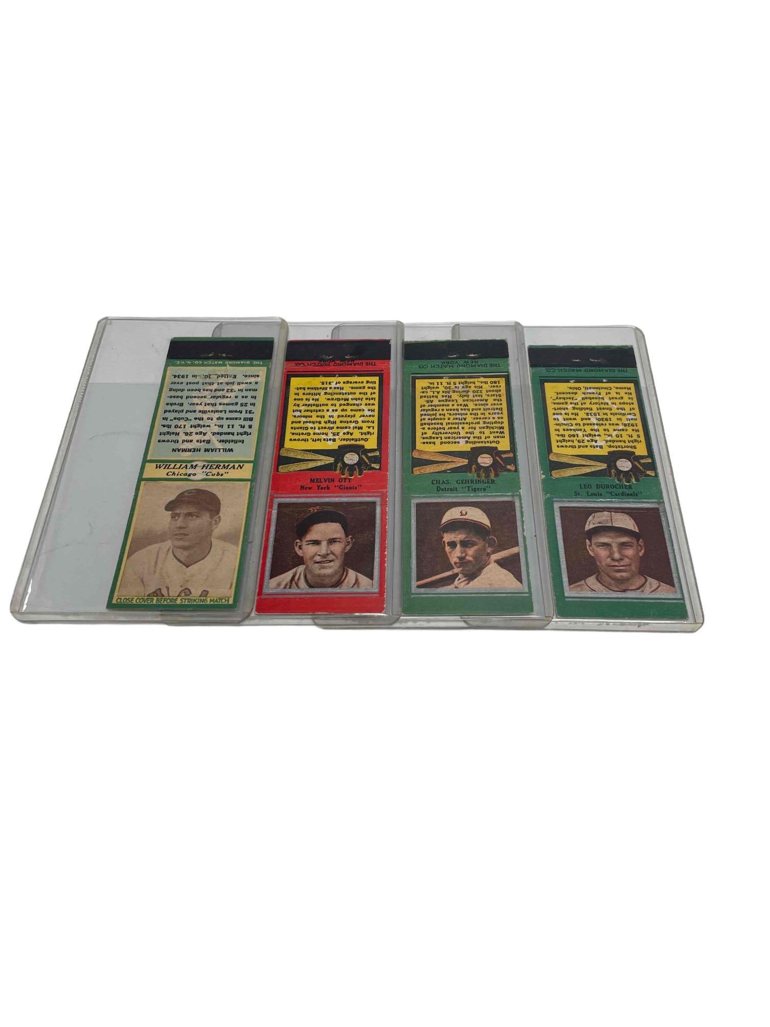 1930's Diamond Match Co. HOF'ers - Ott, Herman, Durocher, Gehringer (1 of 11)