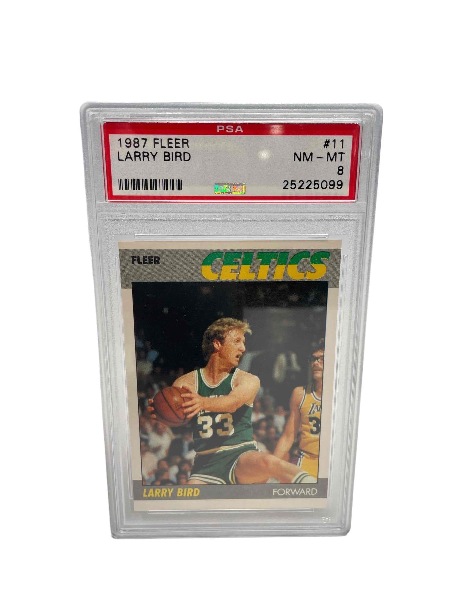1987 Fleer #11 Larry Bird PSA 8 Boston Celtics (1 of 6)