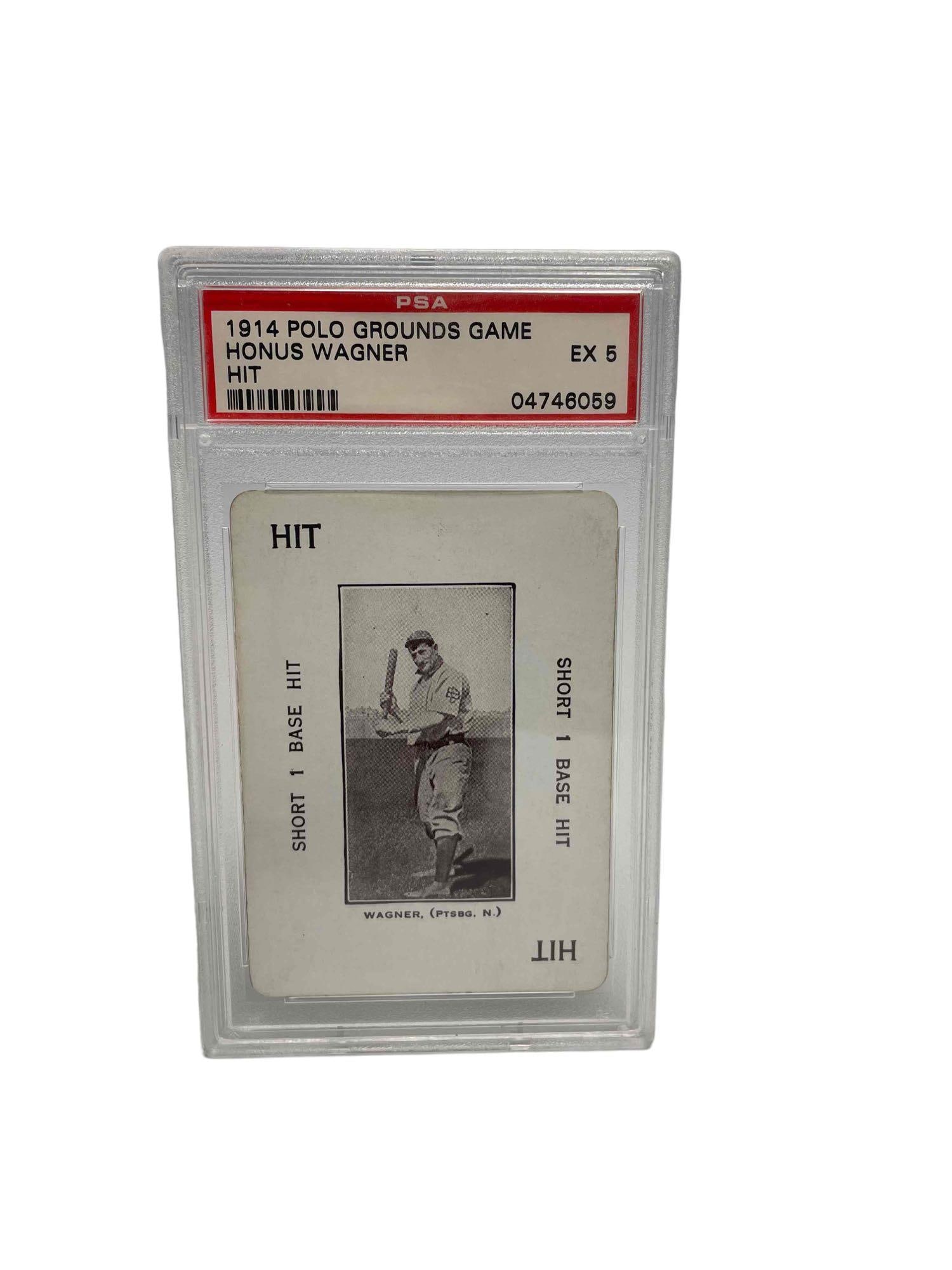 1914 Polo Grounds Game Honus HIT Wagner PSA 5 (1 of 6)