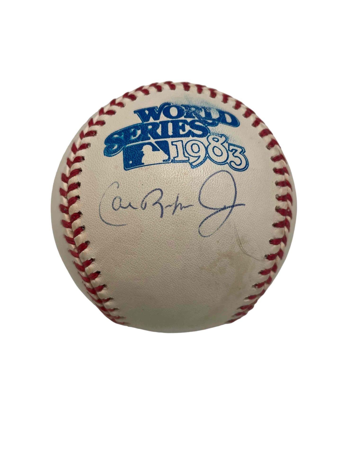 Cal Ripken Jr. Signed 1983 World Series Baseball JSA (1 of 8)