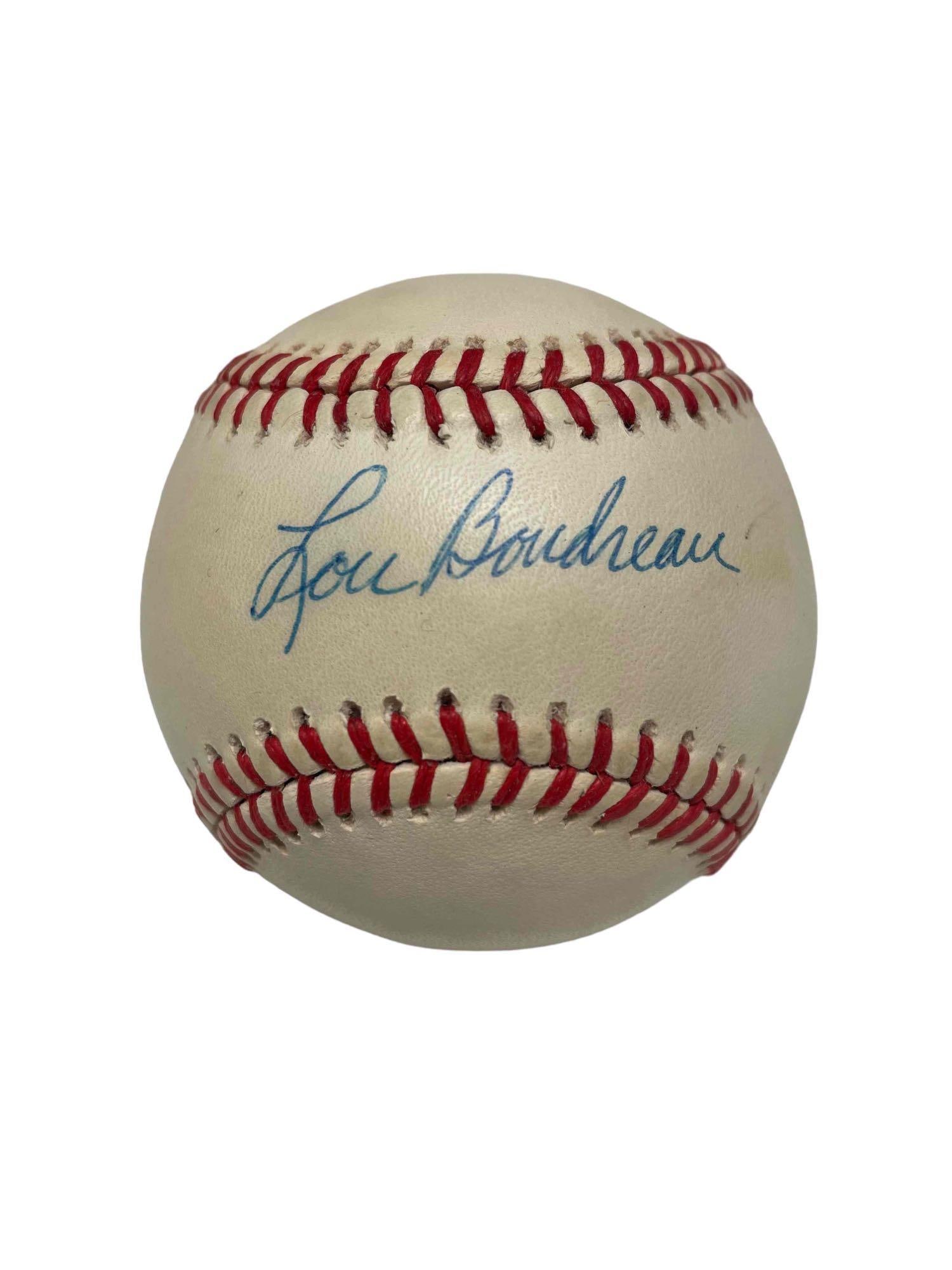 Lou Boudreau Autographed Baseball JSA (1 of 8)