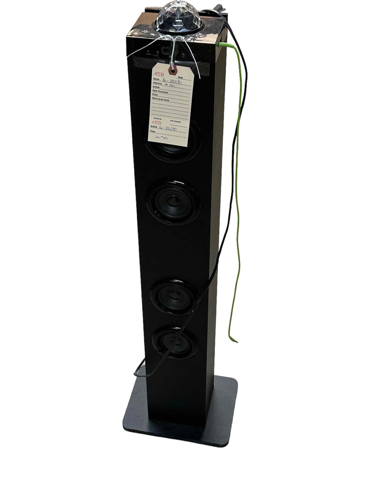 Polaroid Disco Ball Bluetooth Speaker 40" With Lights Builtin Fm Radio