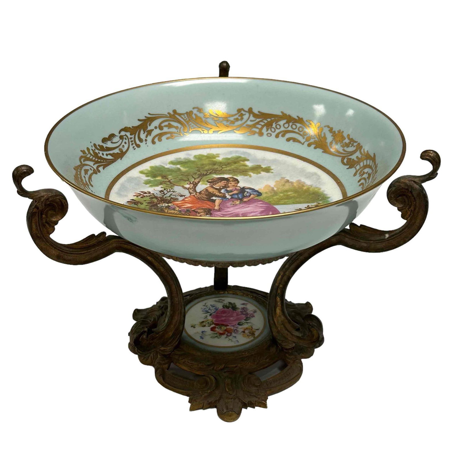 French Limoges Bronze Mounted Compote (1 of 16)