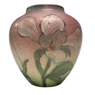 Kataro Shirayamadani, ROOKWOOD Pottery Vase: Artist signed, numbered stamped Rookwood pottery vase. Measuring approx 5" tall x 5" diameter. very good condition as shown, see photos.