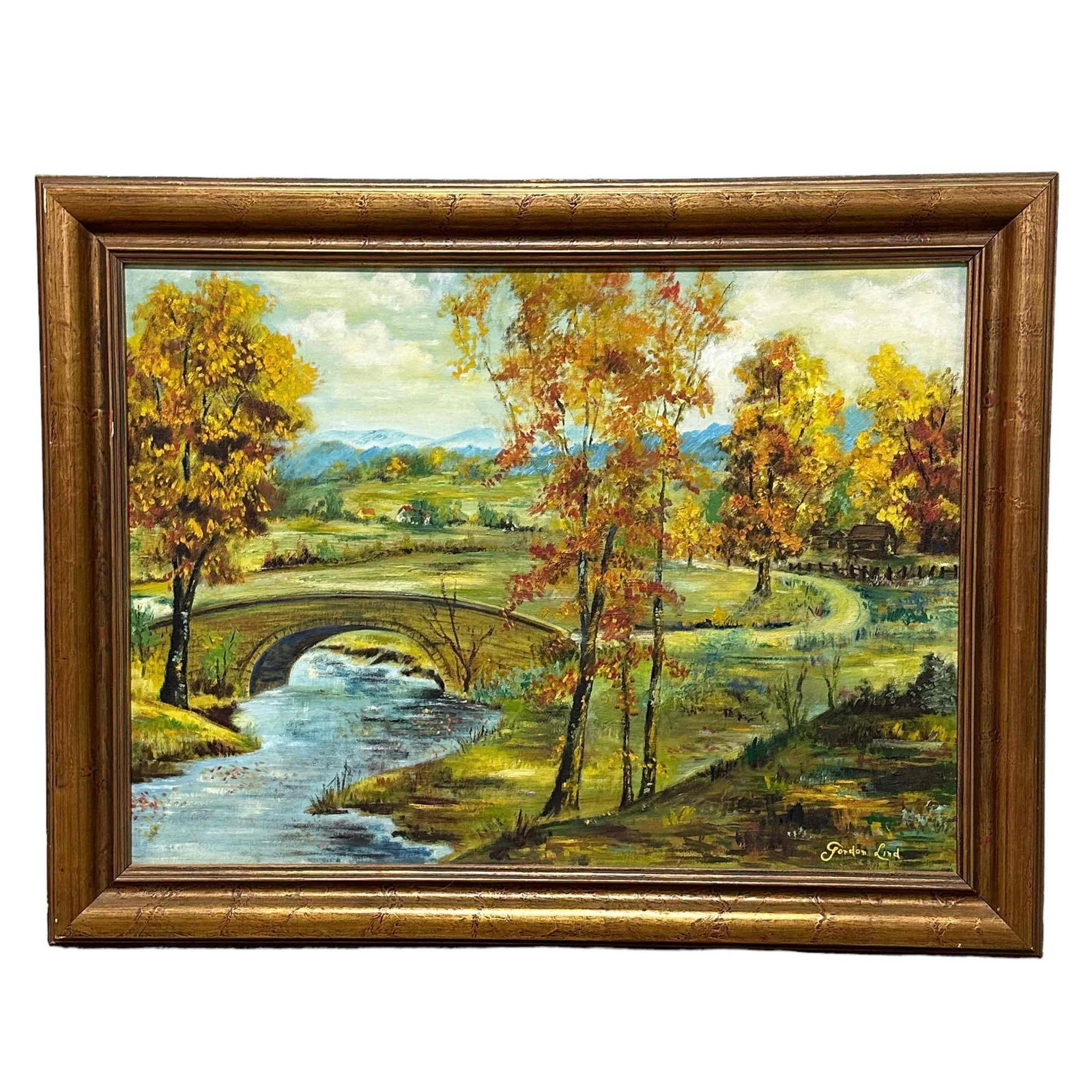 20th Century Oil on Panel Fall Landscape by Gordon Lind (1 of 17)