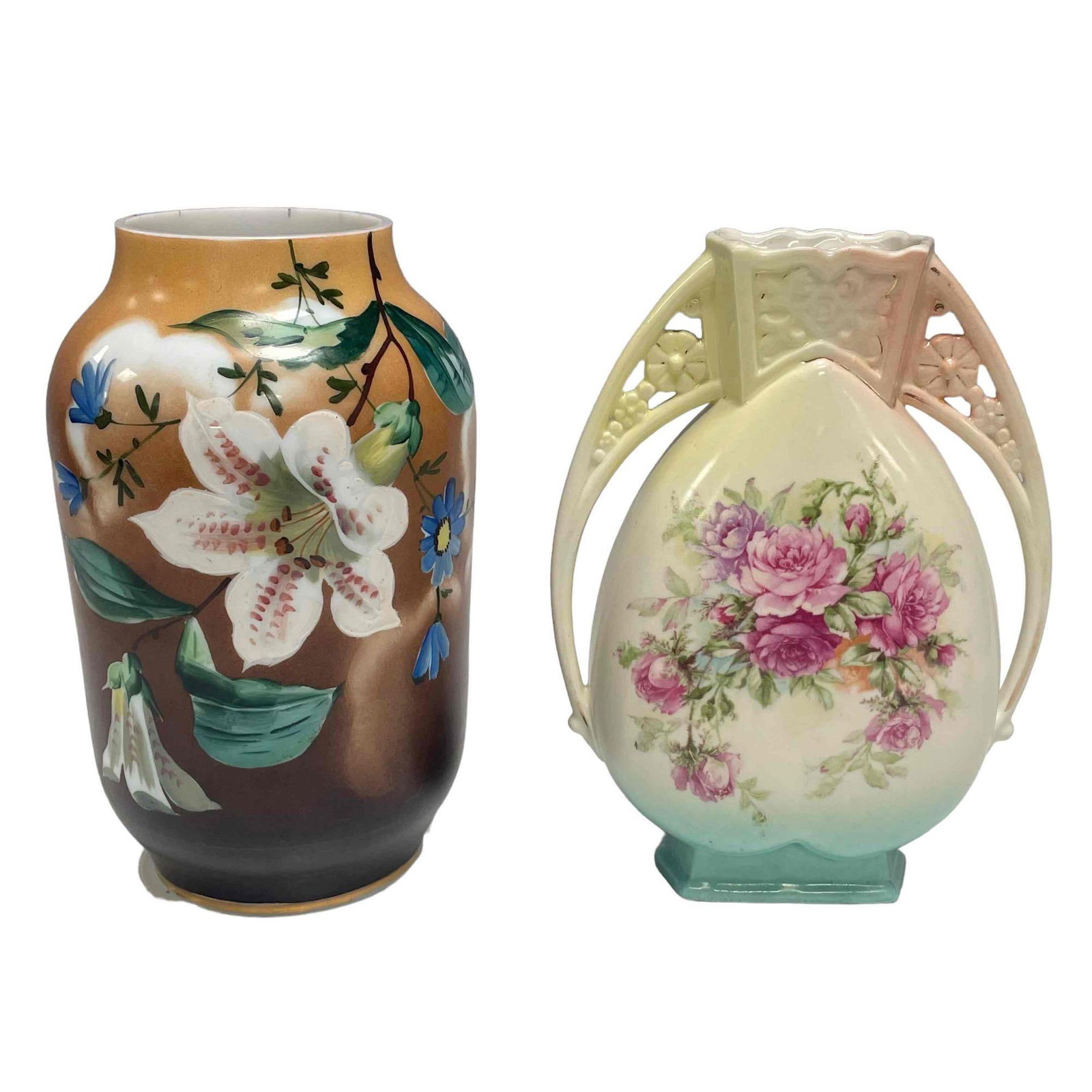 Pair of Floral Vases, Austria (1 of 16)
