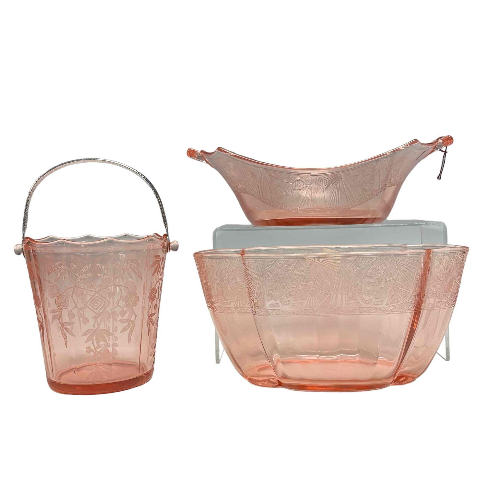 Art Deco Depression Glass Collection Lot (1 of 20)