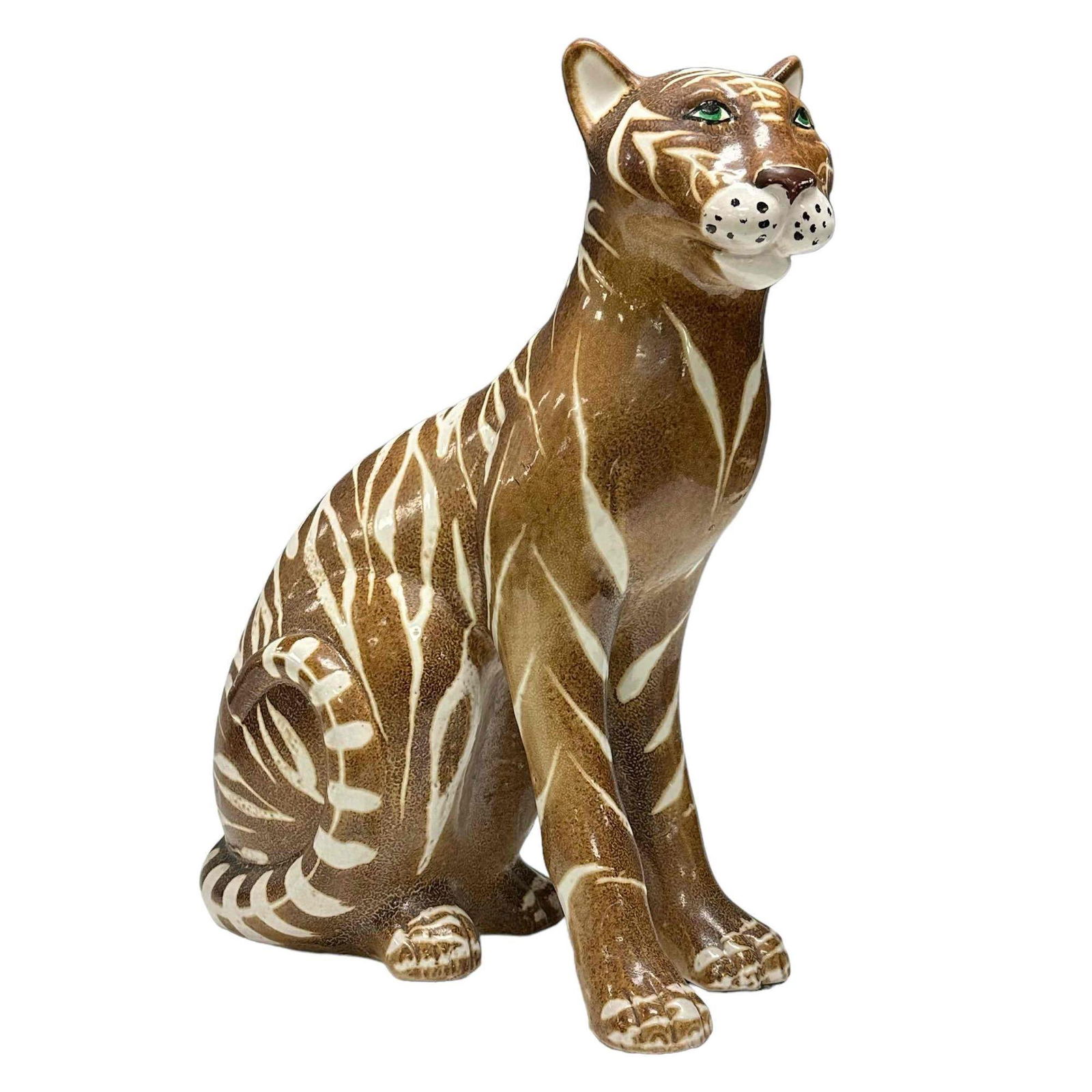 Italian Ceramic Tiger Statue (1 of 18)