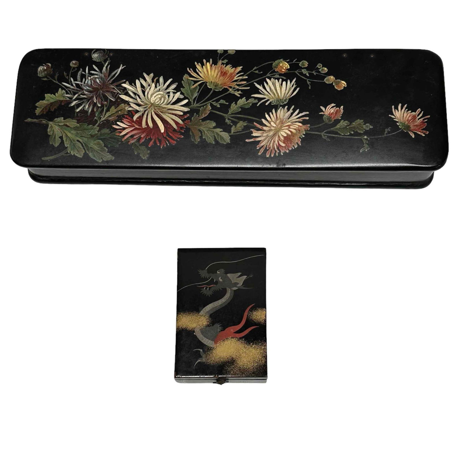 Pair of Laquerware Dresser Box (1 of 17)