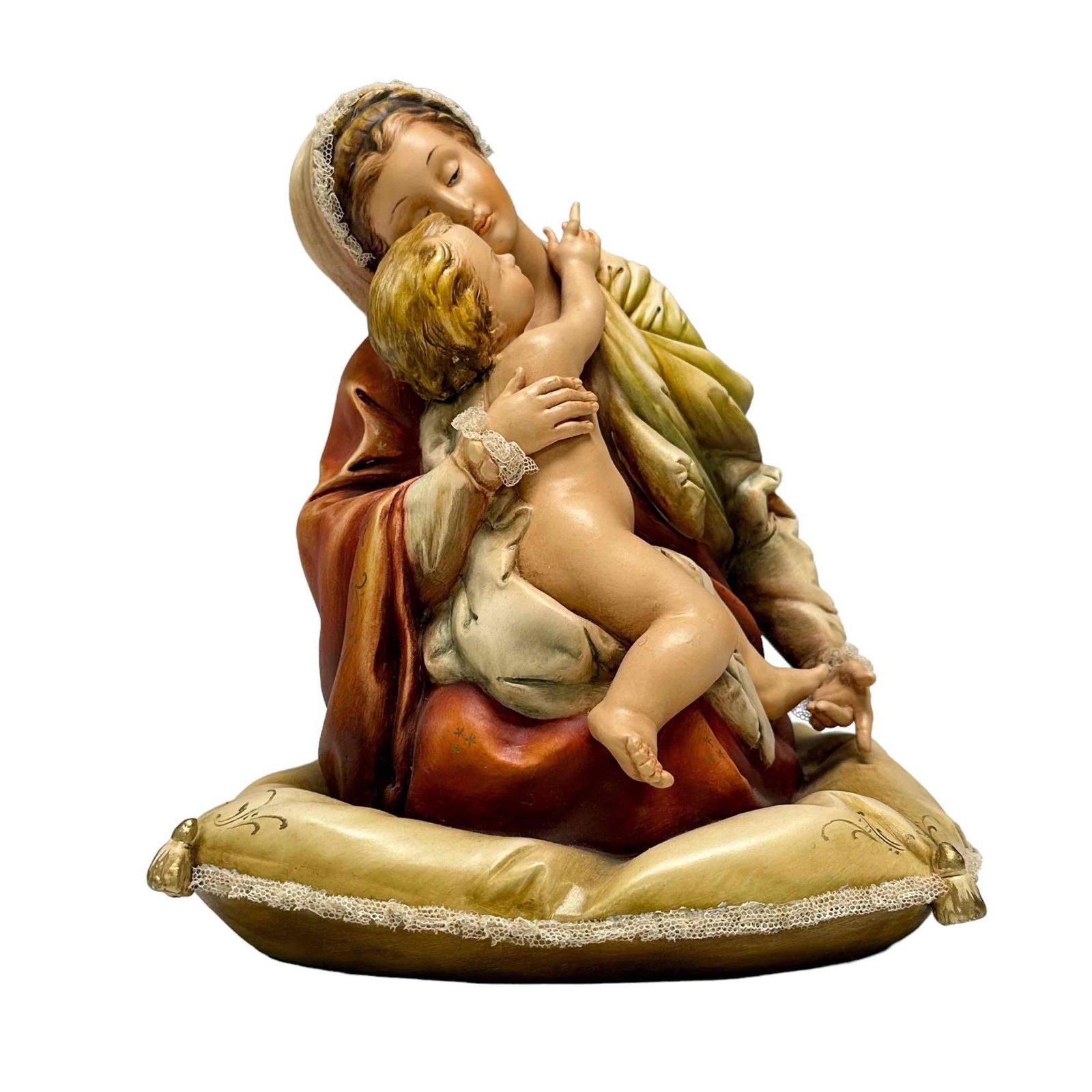 Antonio Borsato "Madonna and Child" Bisque Figurine (1 of 16)
