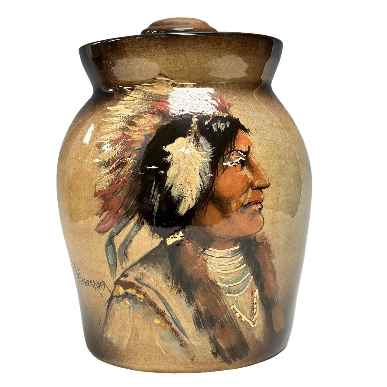 Rick Wisecarver Wihoa Lidded Pottery Vessel (1 of 16)