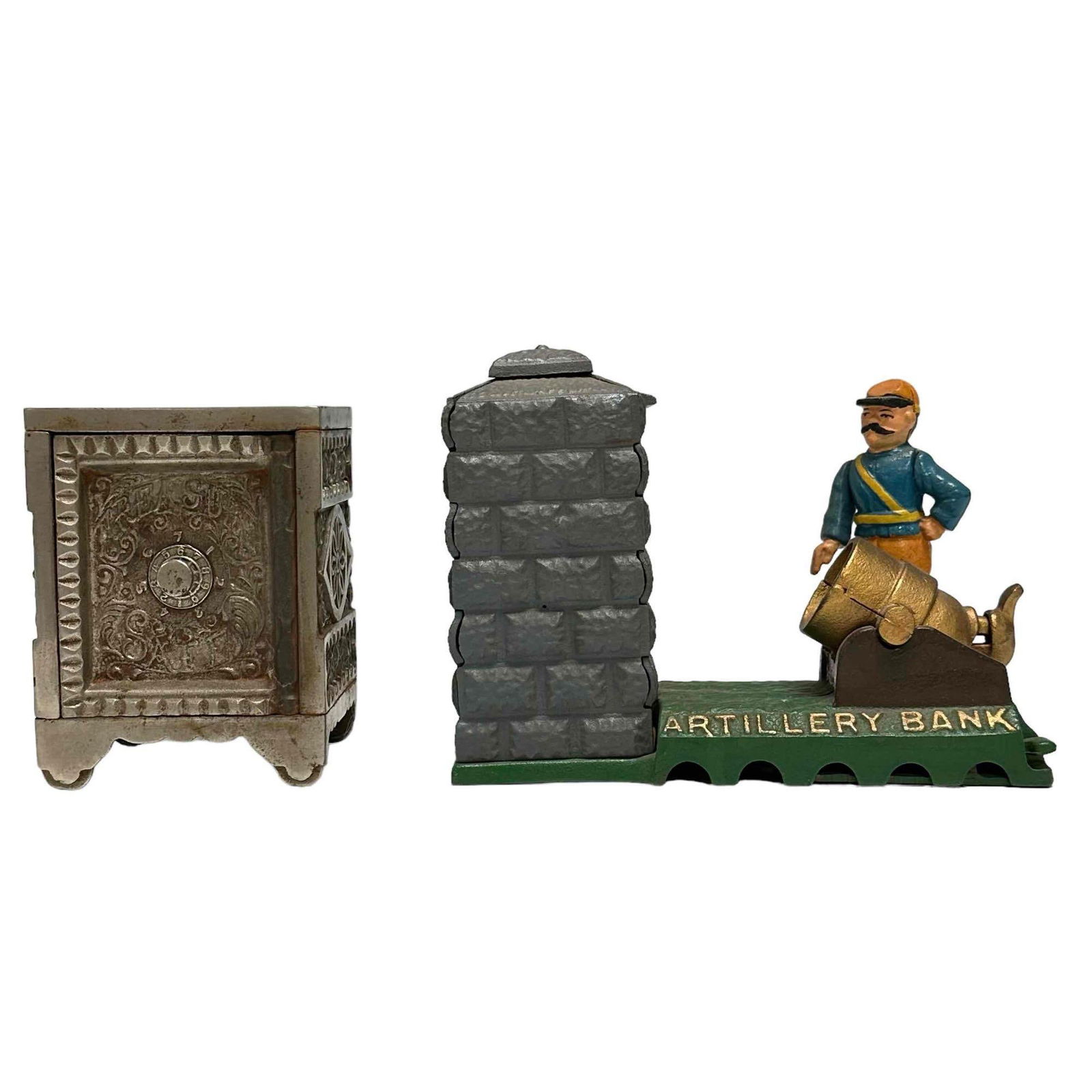 J & E Stevens Cast Iron Banks Lot (1 of 20)