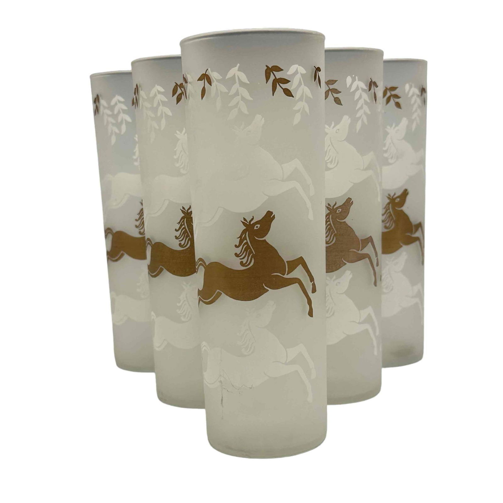 (6) Mid 20th Century Libbey Cavalcade Glasses (1 of 12)