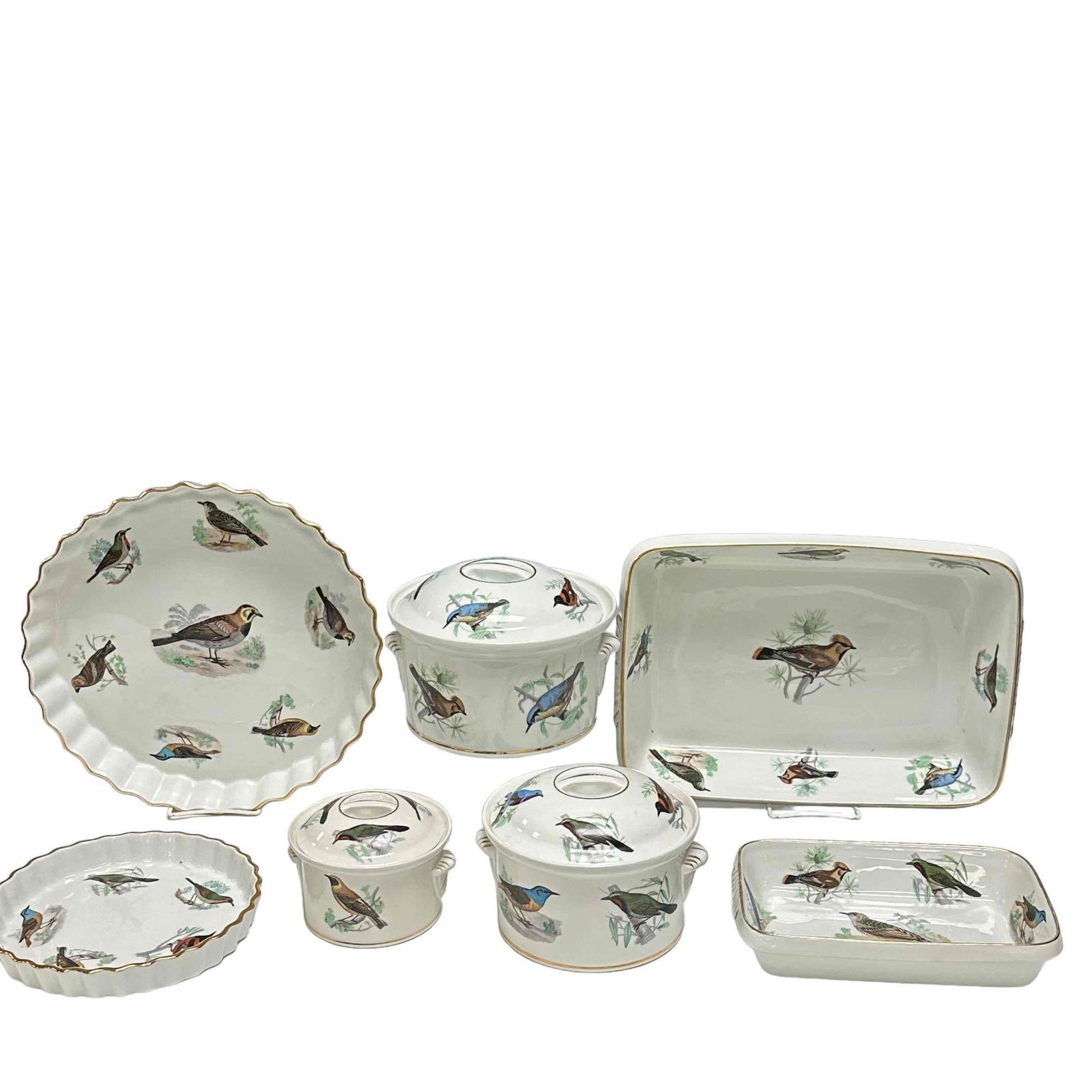 Signed LOURIOUX LE FAUNE 7pc Serving Lot (1 of 20)