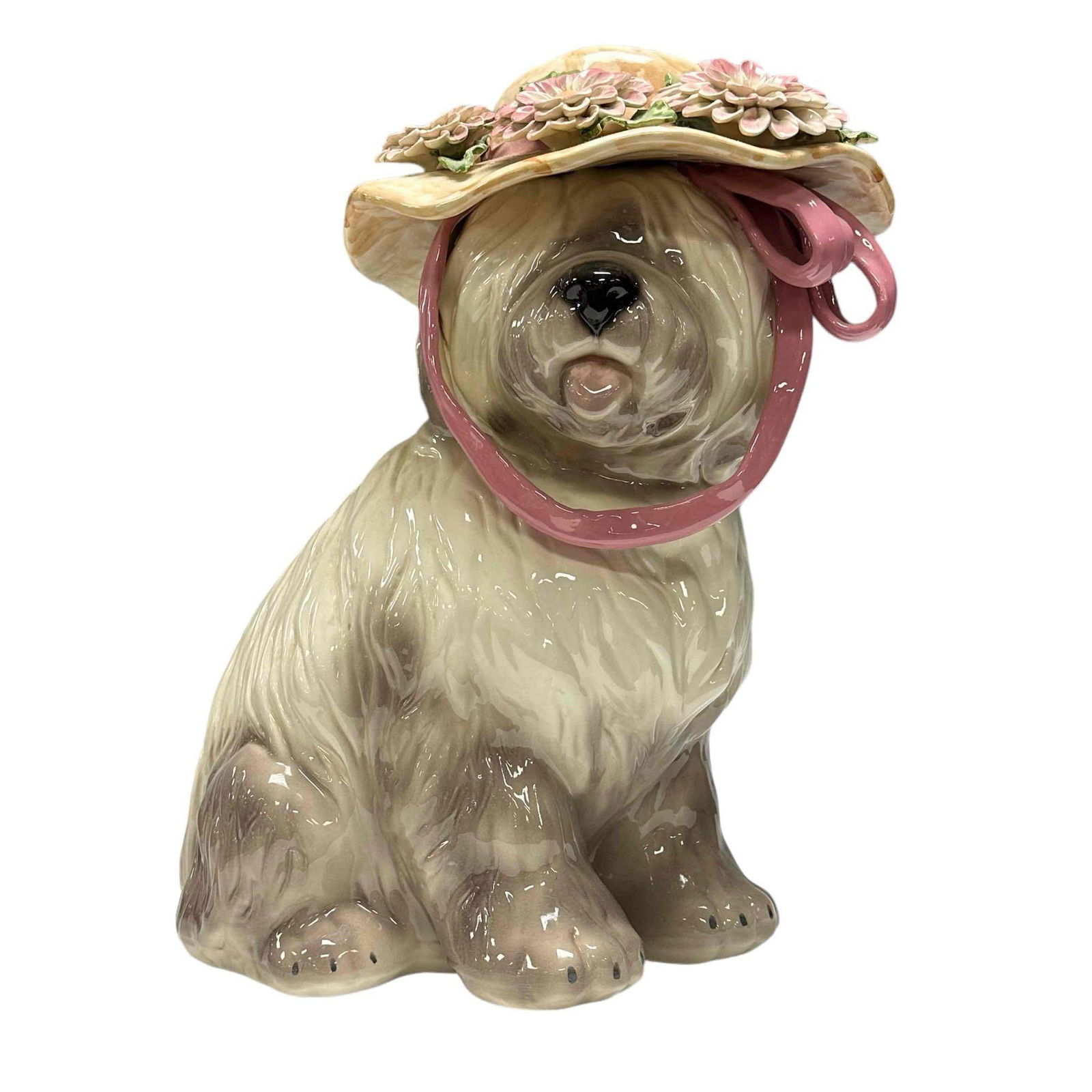 Large Porcelain Hall Art Sheep Dog Yard Art (1 of 16)