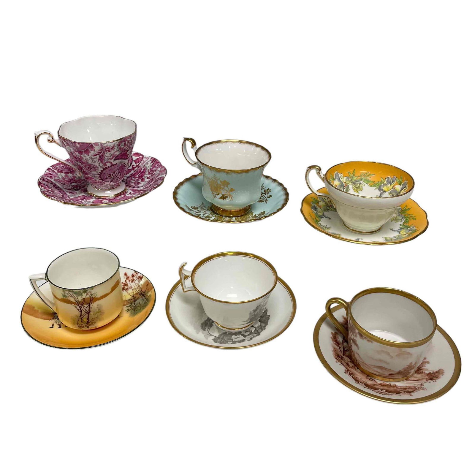 Vintage Tea Party Teacup & Saucer Service Lot (1 of 14)
