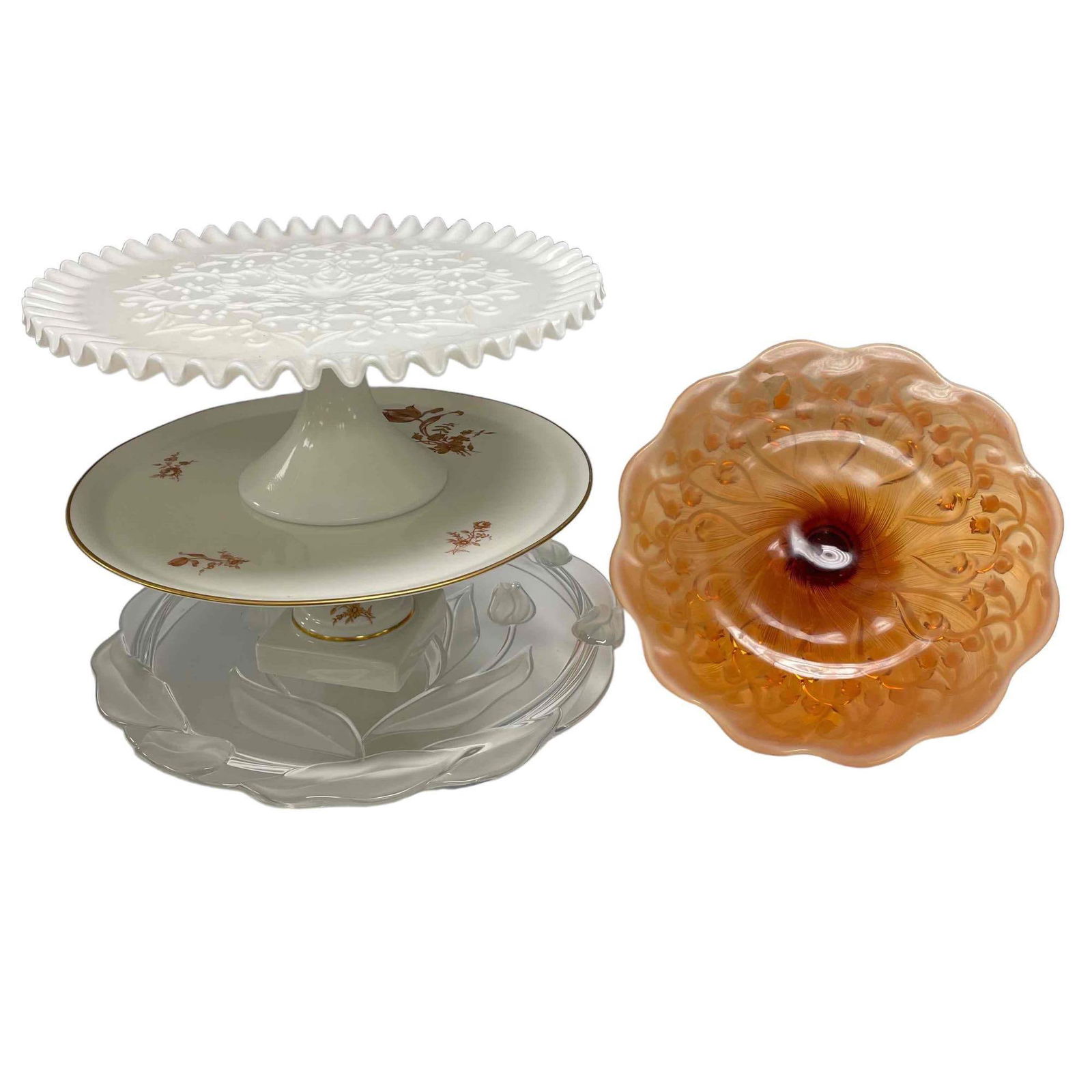Fenton Glass and Limoges Cake Stands (1 of 15)