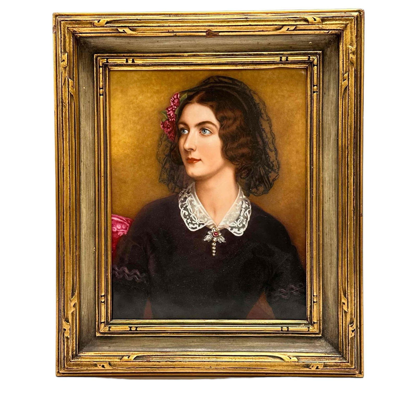 Lola Monte Portrait Porcelain Tile Plaque by R.P.M Germany (1 of 14)