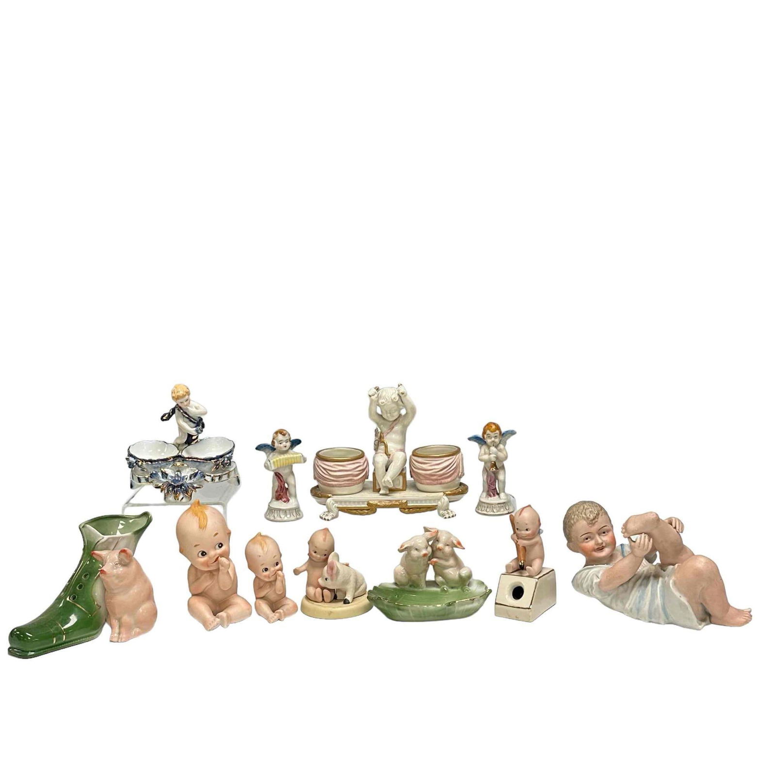 Vintage Cupids and Pig Related Porcelains Group Lot (1 of 20)
