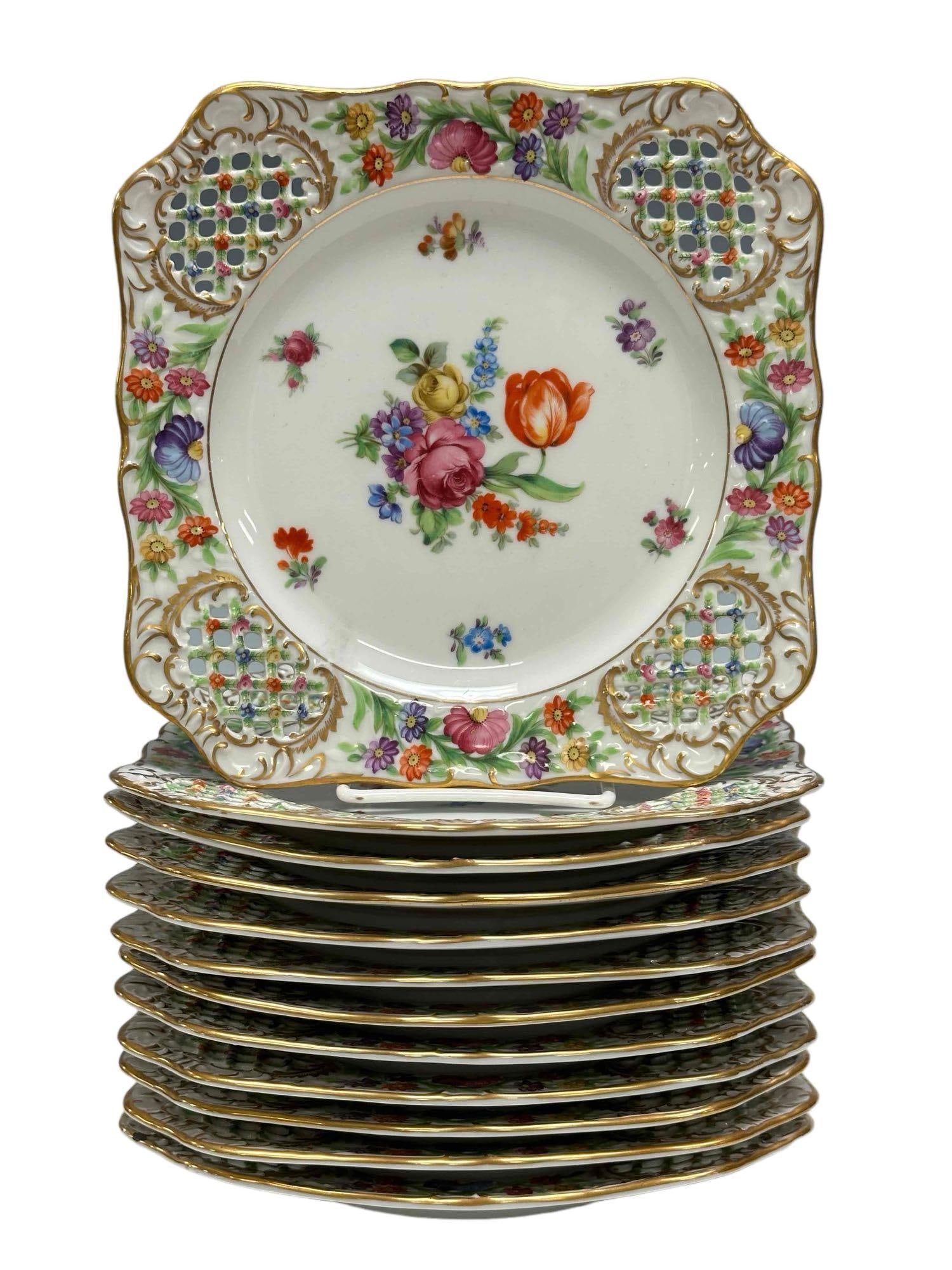 Schumann DRESDEN Porcelain Plates (12) (1 of 20)