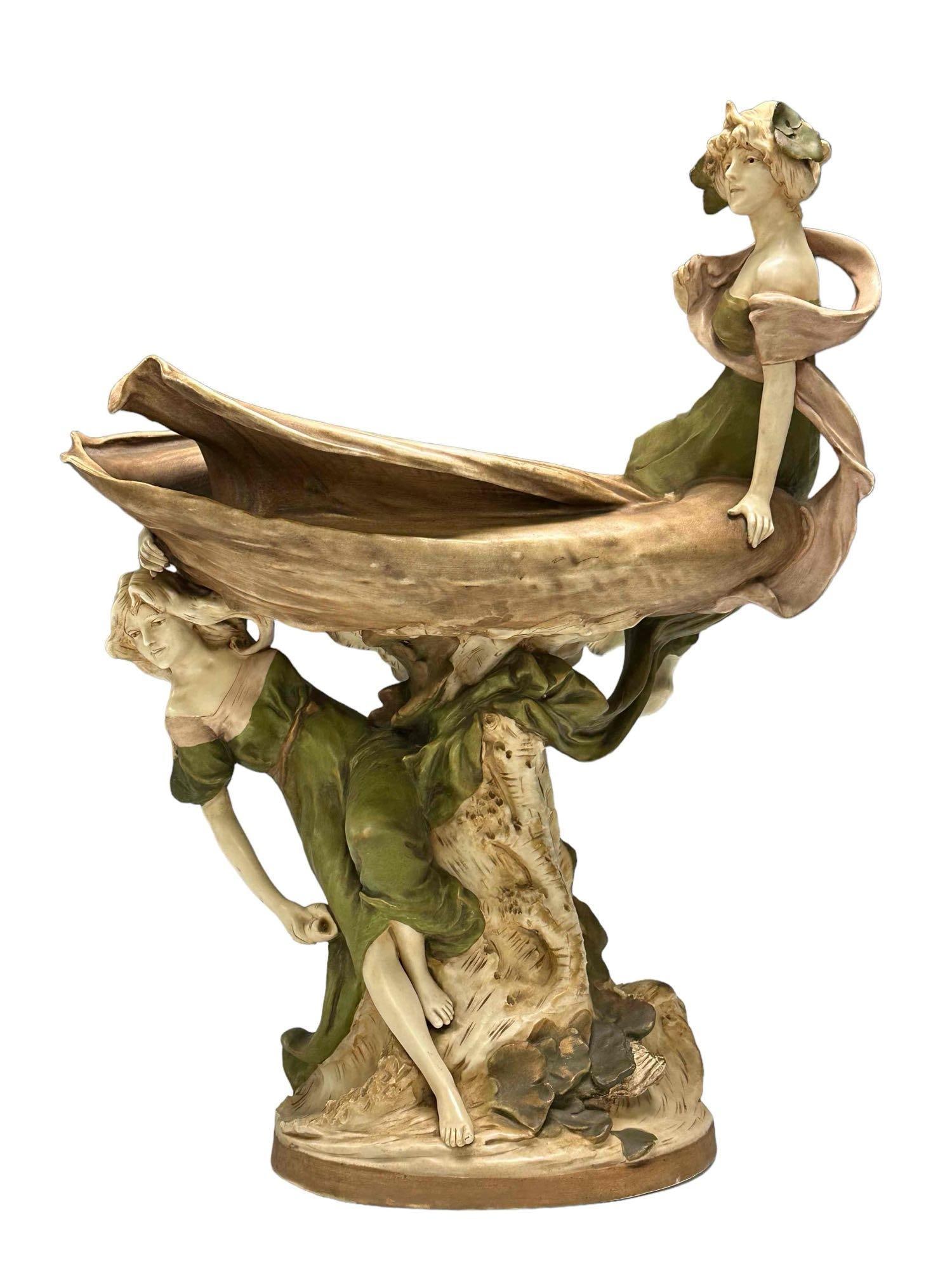 Monumental Royal Dux Art Nouveau Sculpted Figurine (1 of 20)