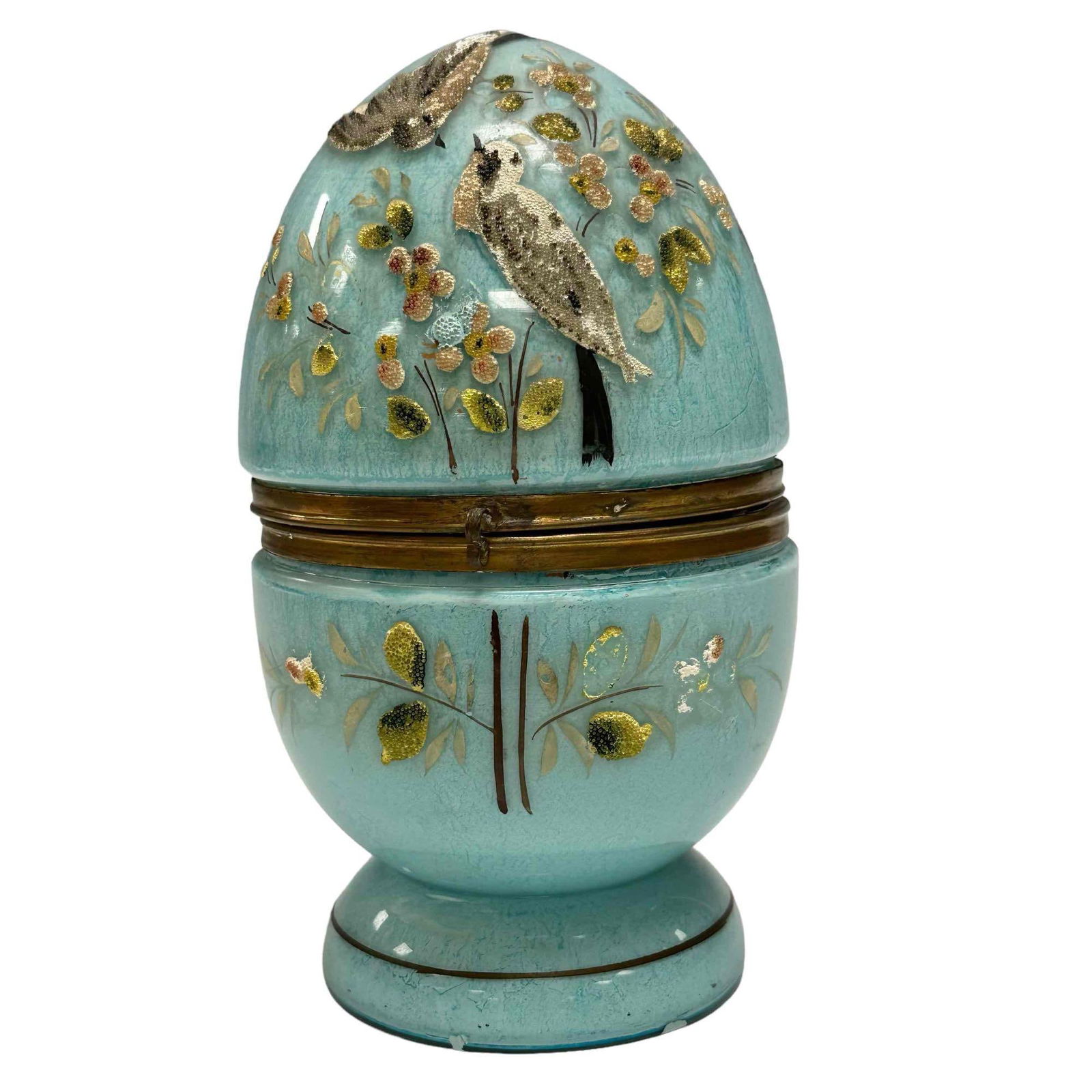 Antique 19th C Art Glass Egg Form Tantalus Set (1 of 19)