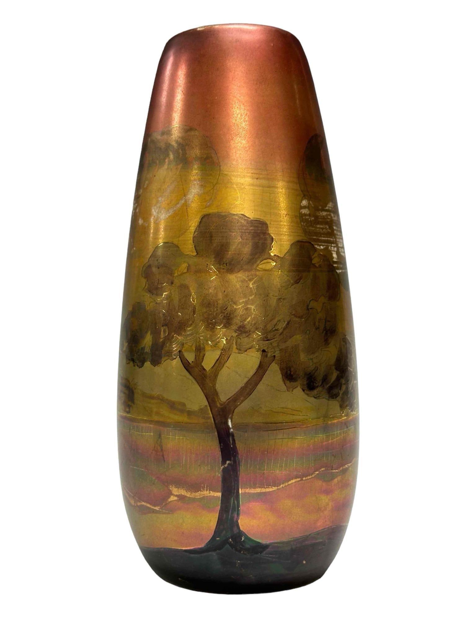 Weller Lasa Landscape Style Art Pottery Vase (1 of 14)