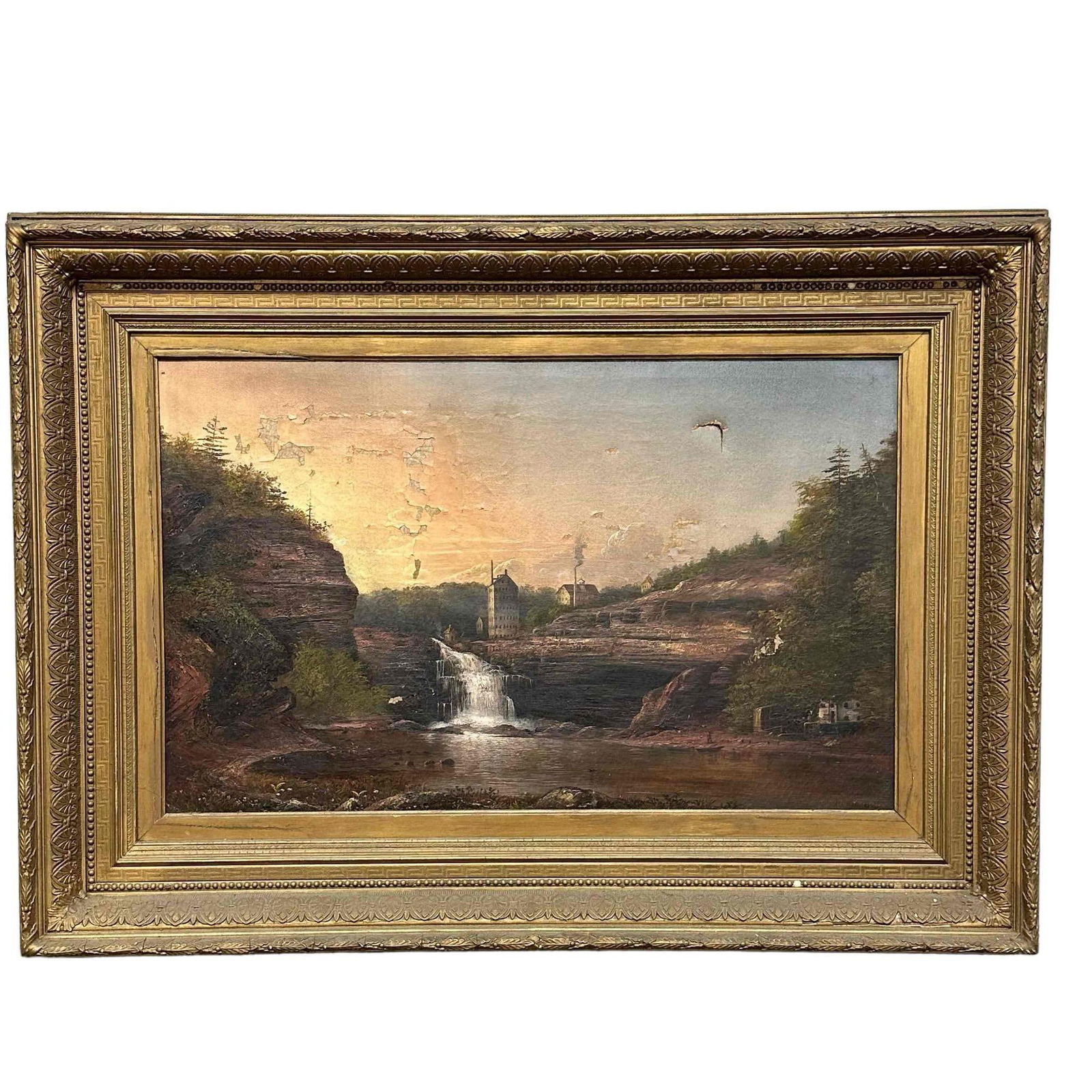 19th C. Norton Bush Signed Oil Painting on Canvas (1 of 20)