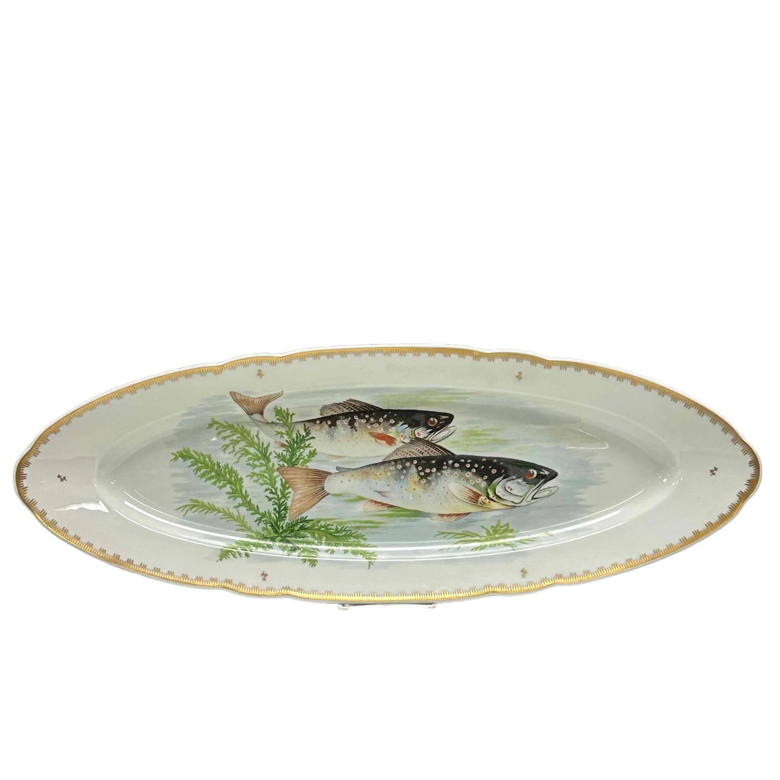 Large French Porcelain Fish Platter 24.5" (1 of 13)