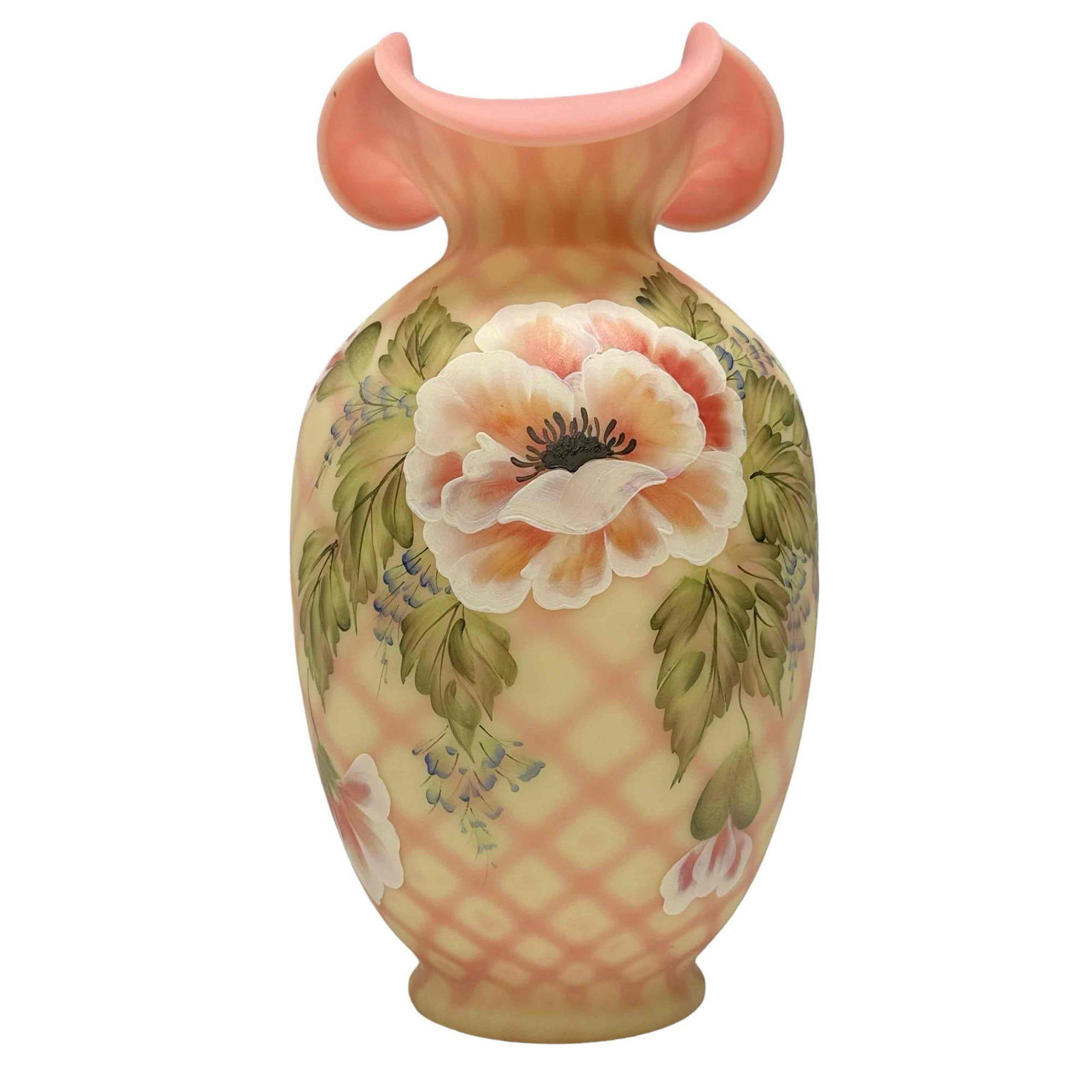 Centennial Collection Bill Fenton Burmese Art Glass Vase (1 of 15)