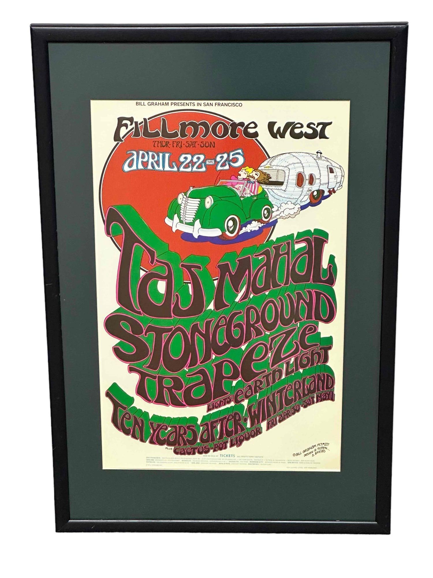 1971 Taj Mahal 1st Edition Concert Poster (1 of 11)
