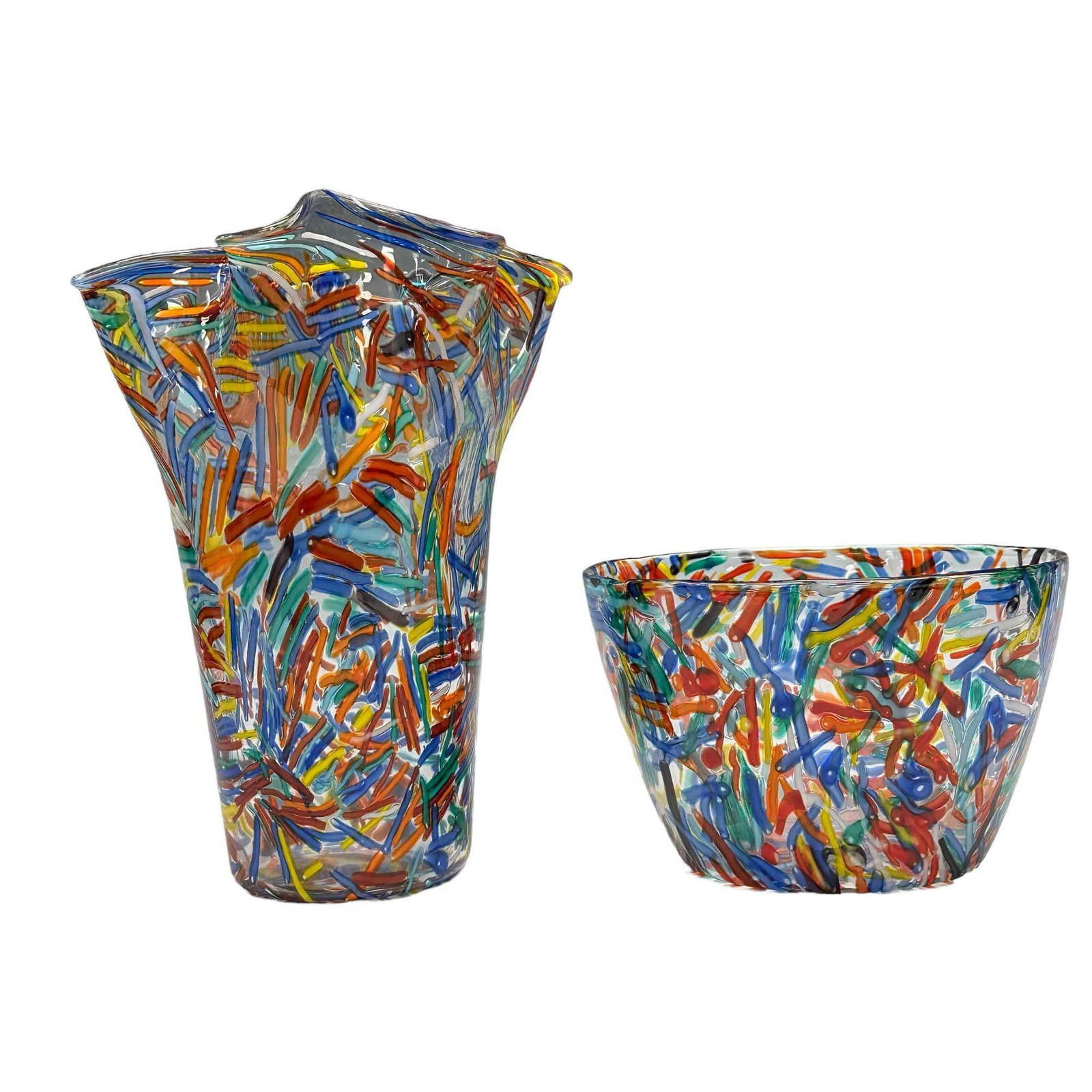 Two Rio Confetti Colorful Art Glass pcs (1 of 14)