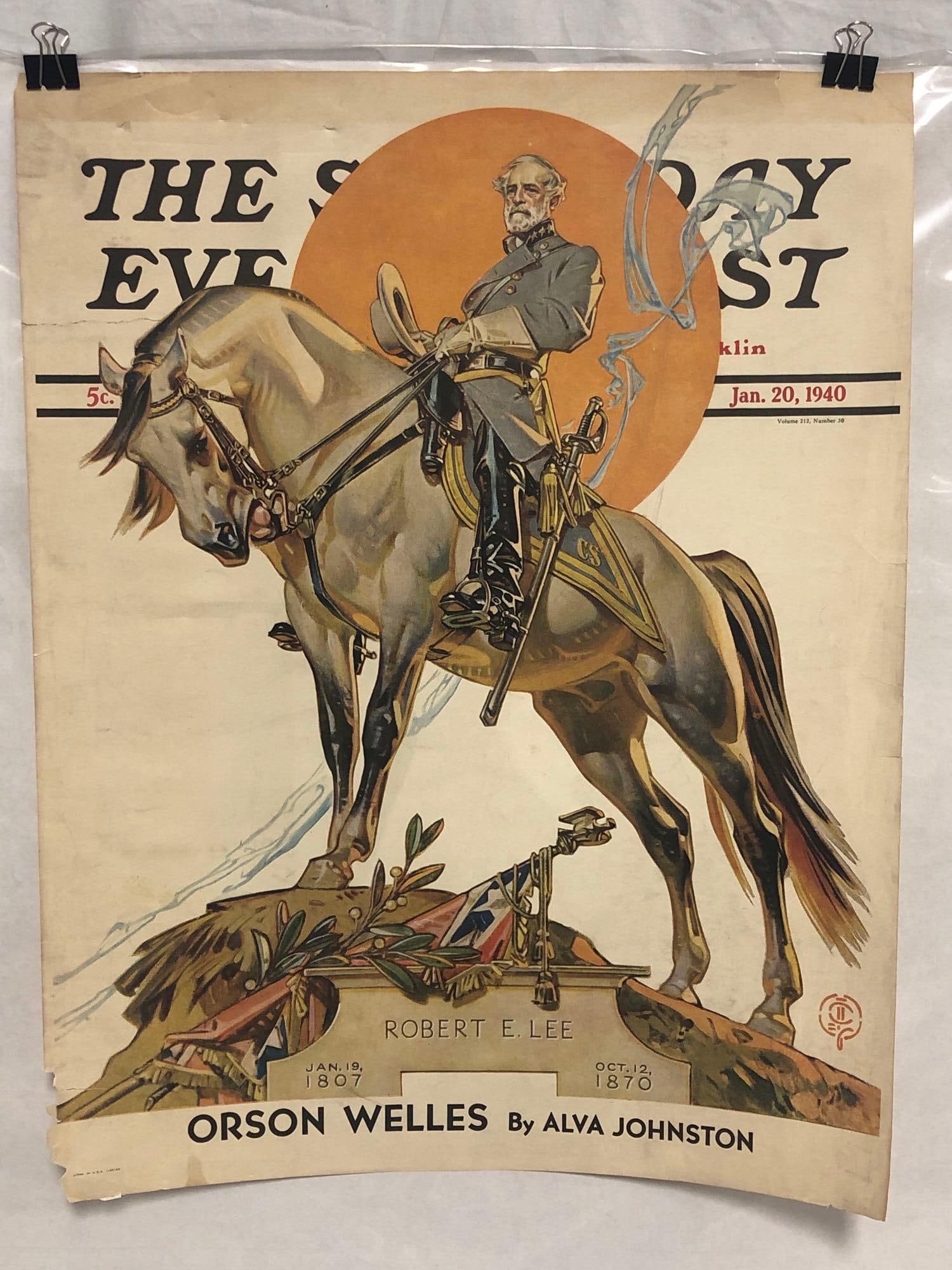 Saturday Evening Post - Robert E. Lee poster (1 of 3)