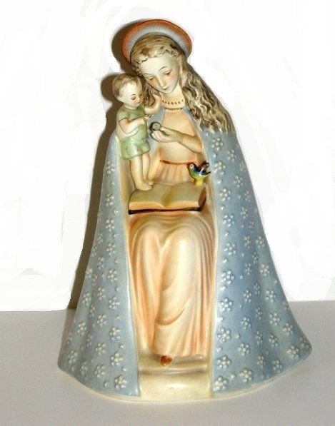 Hummel Figurine Madonna And Child In Color: TMK 2 # 10/1. Condition very good light crazing on base. 9 1/2'' Tall.