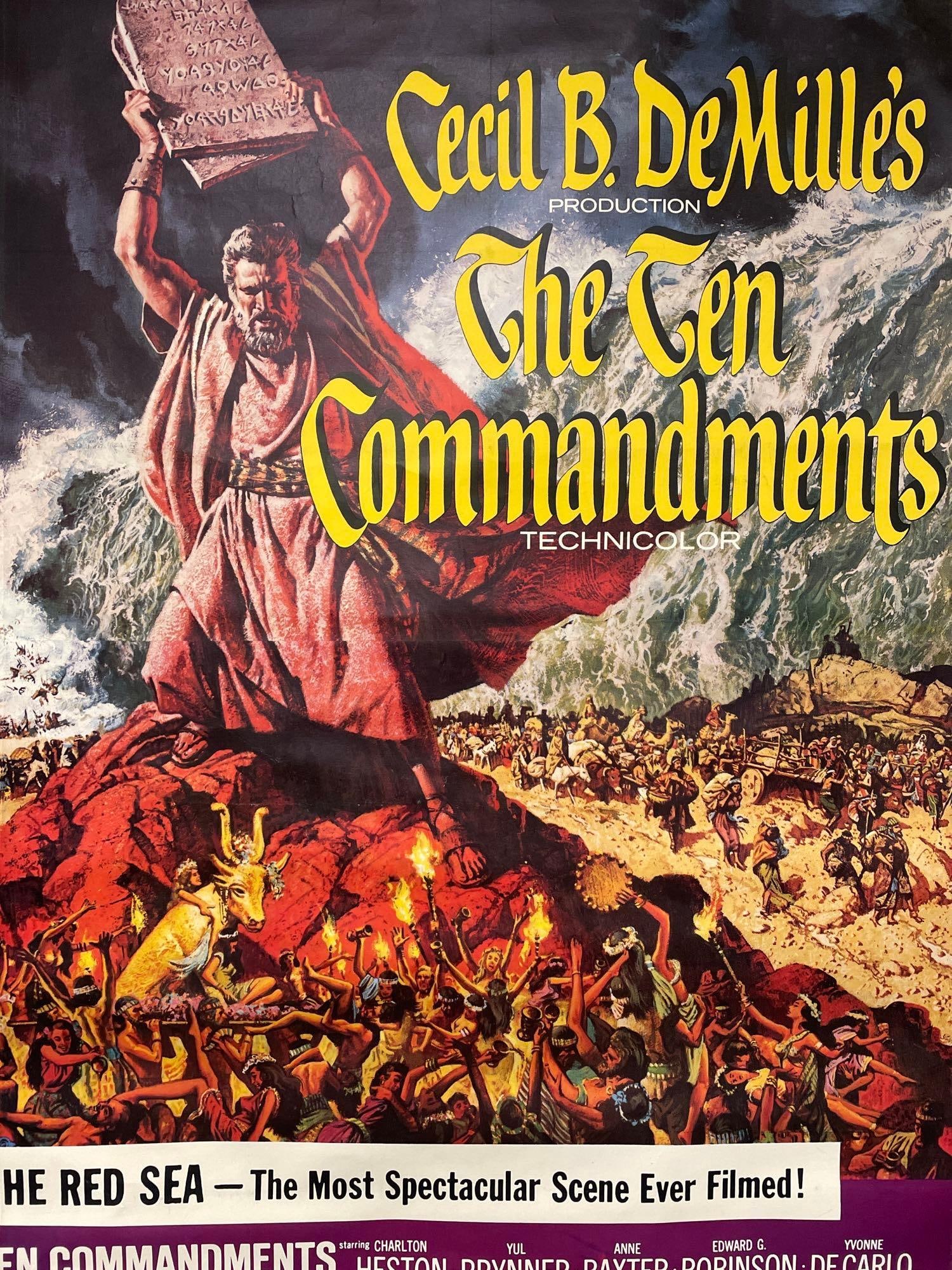 The Ten Commandments -  re-release six sheet (1 of 10)