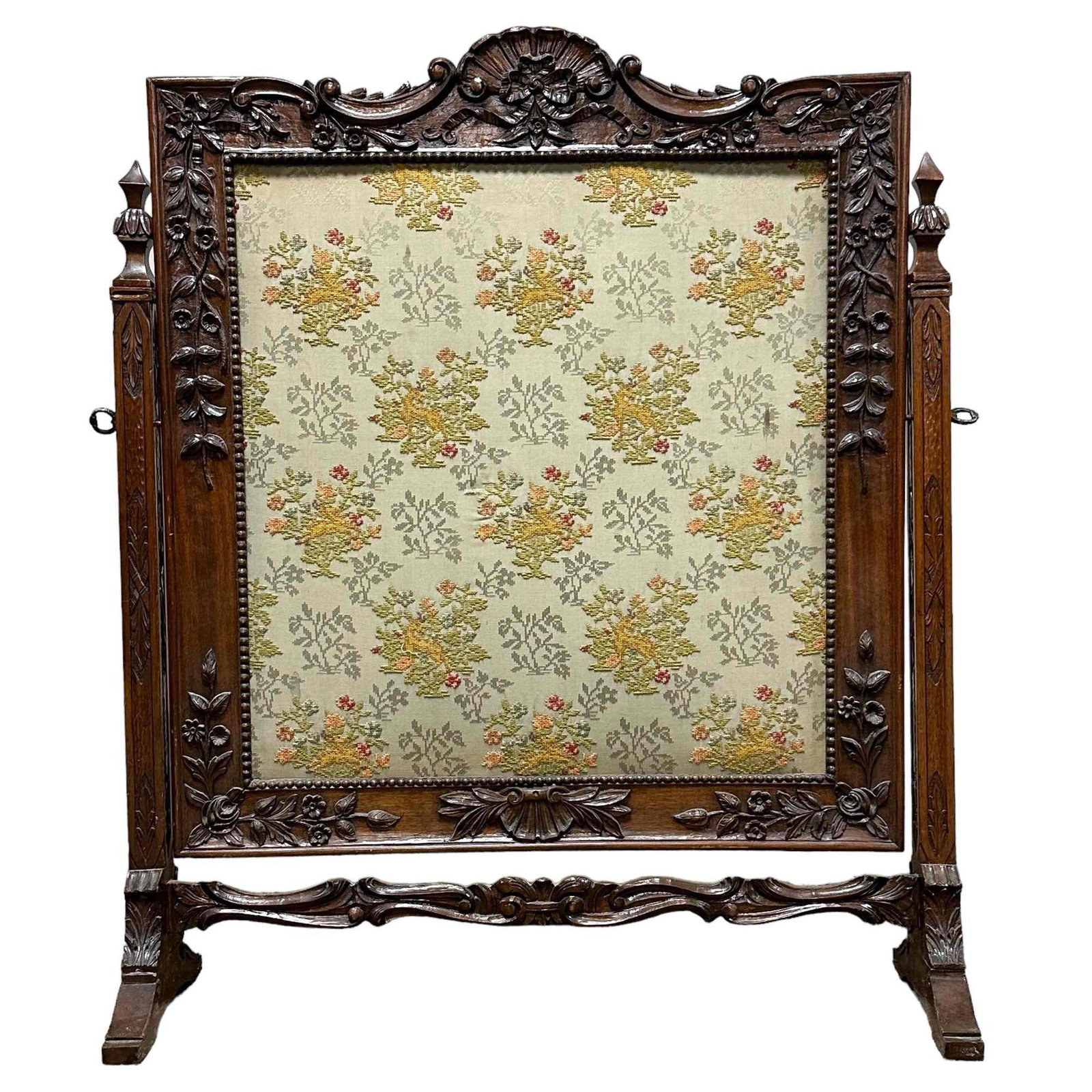 19th Century English Victorian Fireplace Screen (1 of 18)