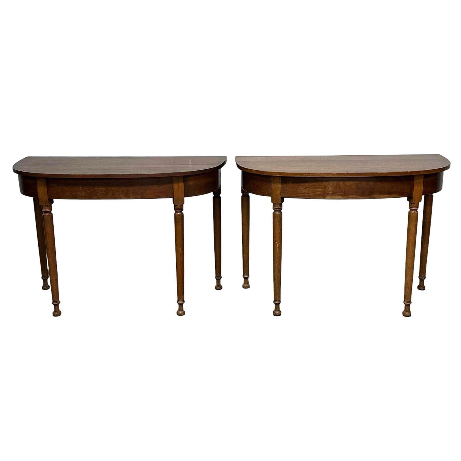 Pair of Stickley Furniture D Banquet Demilune Tables (1 of 15)