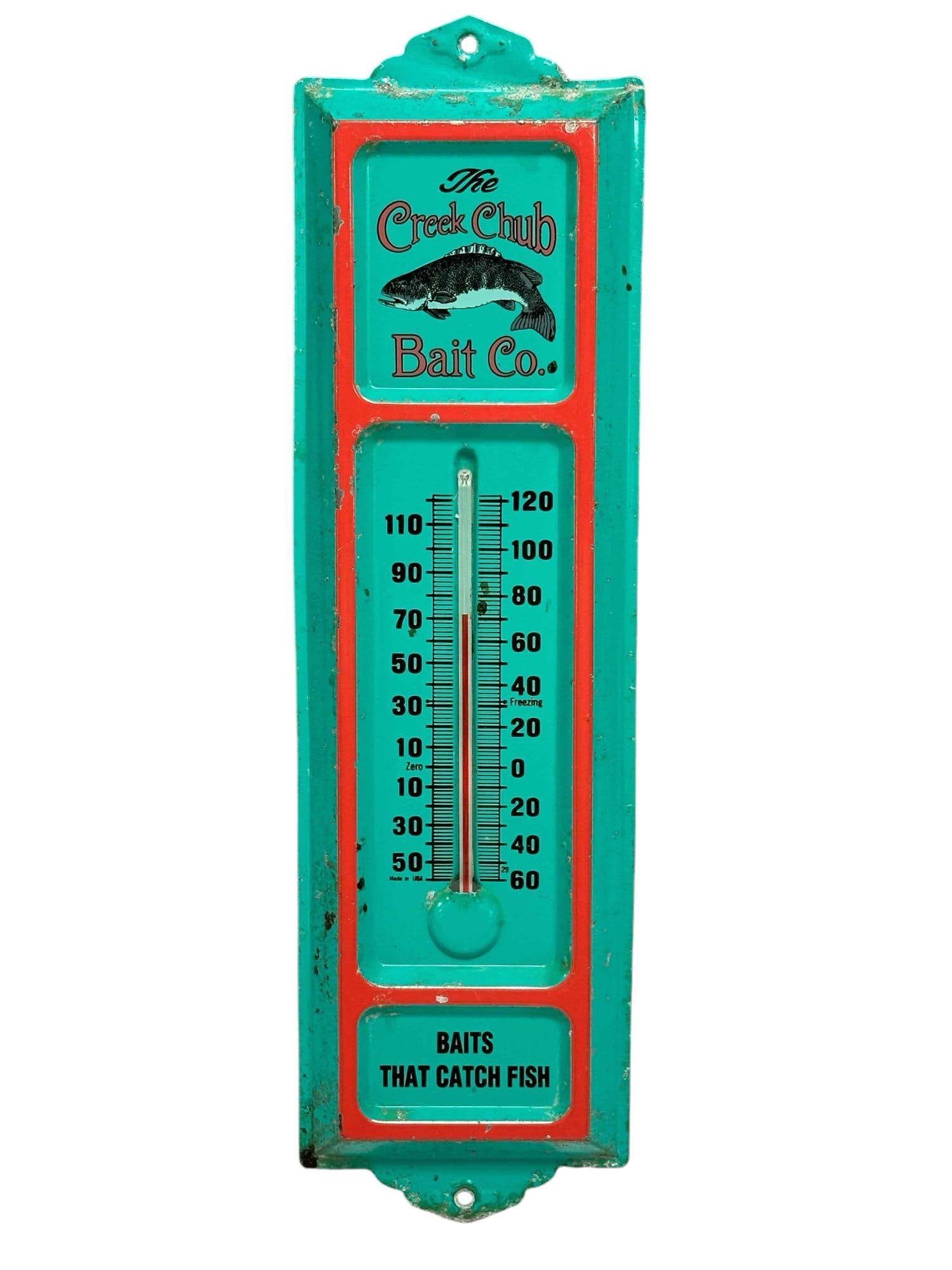 The Creek Chub Bait Co. Outdoor Advertising Thermometer (1 of 11)